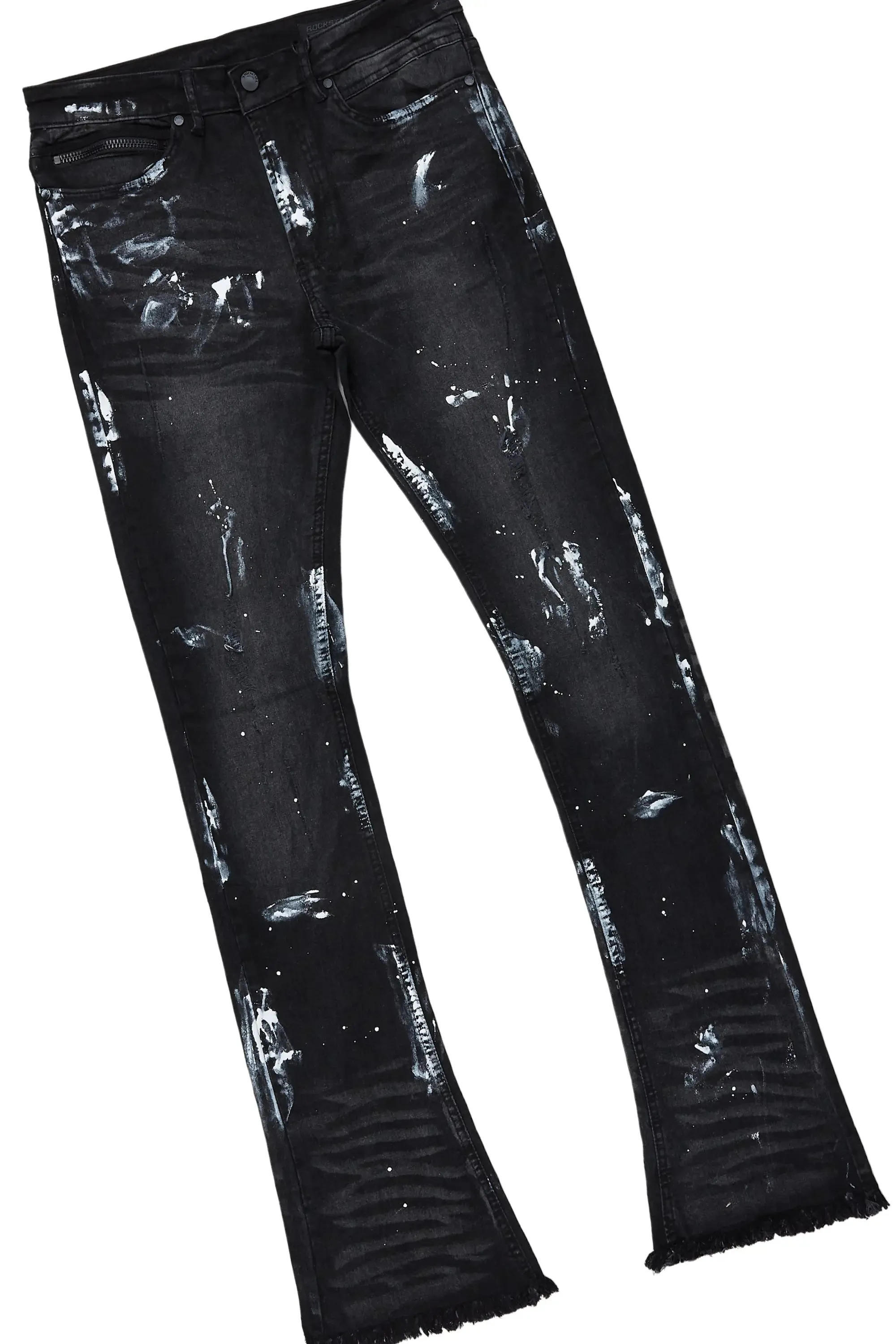 Brookwood Black T-Shirt/Stacked Flare Jean Set sold by Rockstar Original product image thumbnail 4