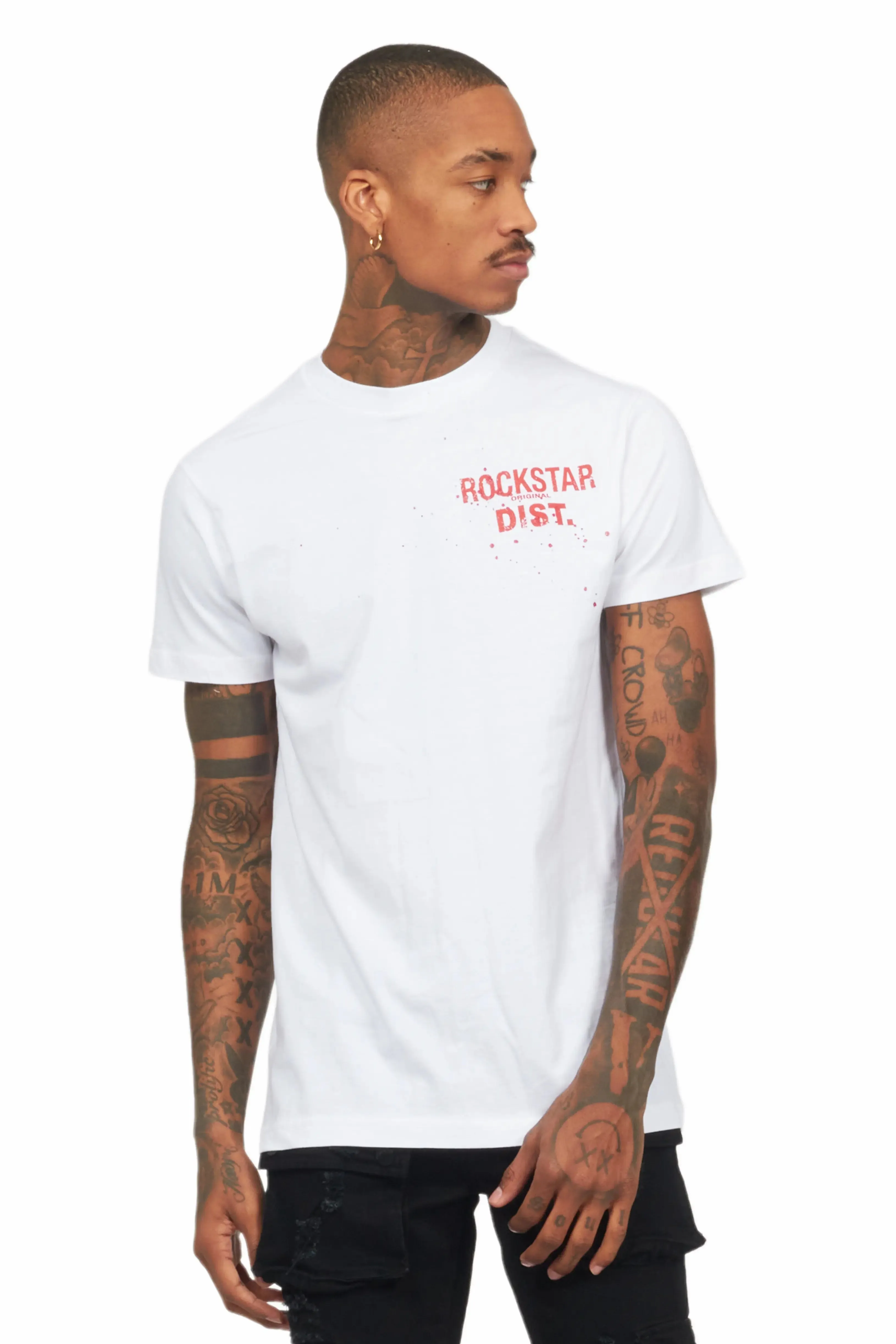 Teddy White/Red Graphic T-Shirt sold by Rockstar Original product image thumbnail 4