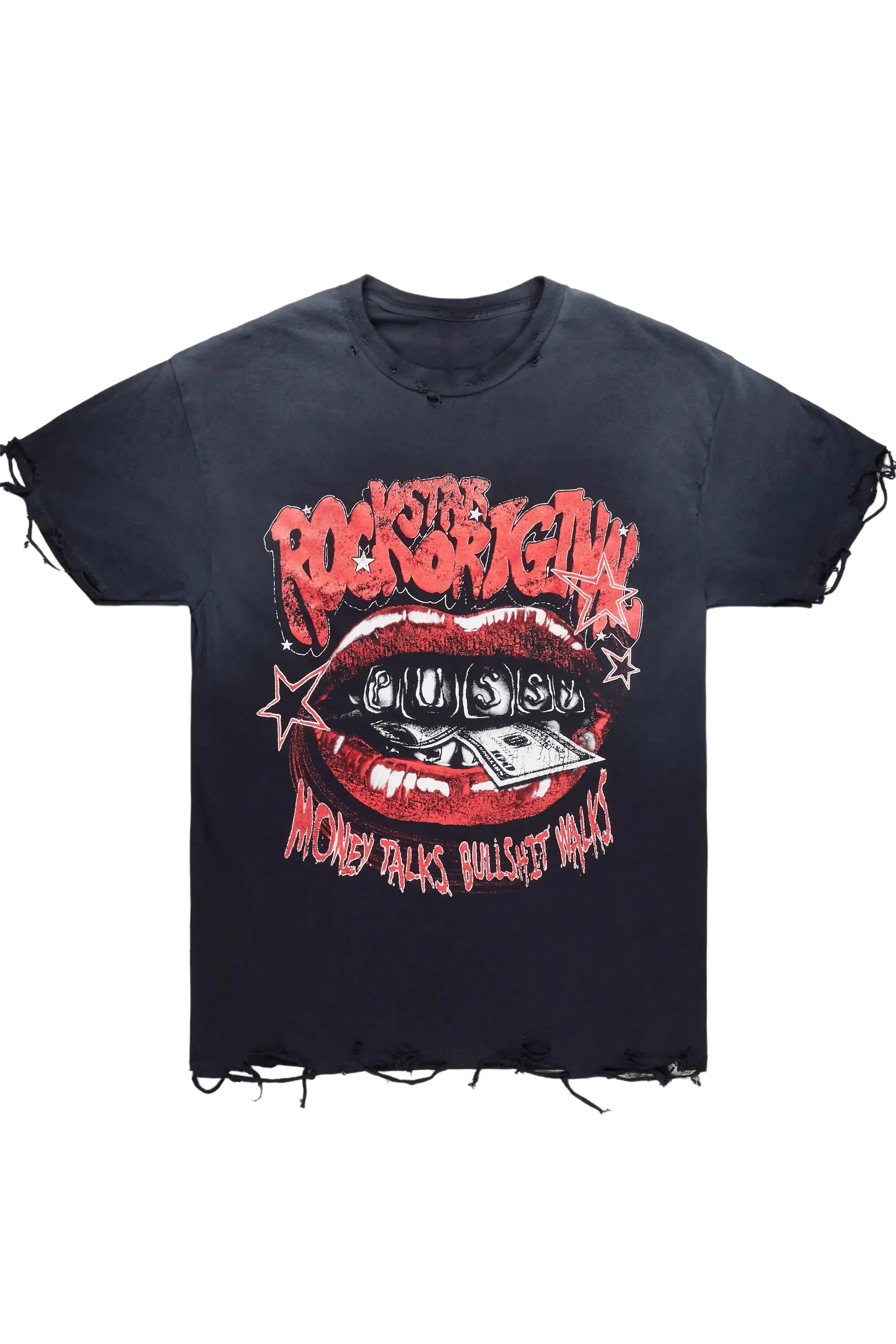 Bloke Black Oversized Graphic T-Shirt sold by Rockstar Original