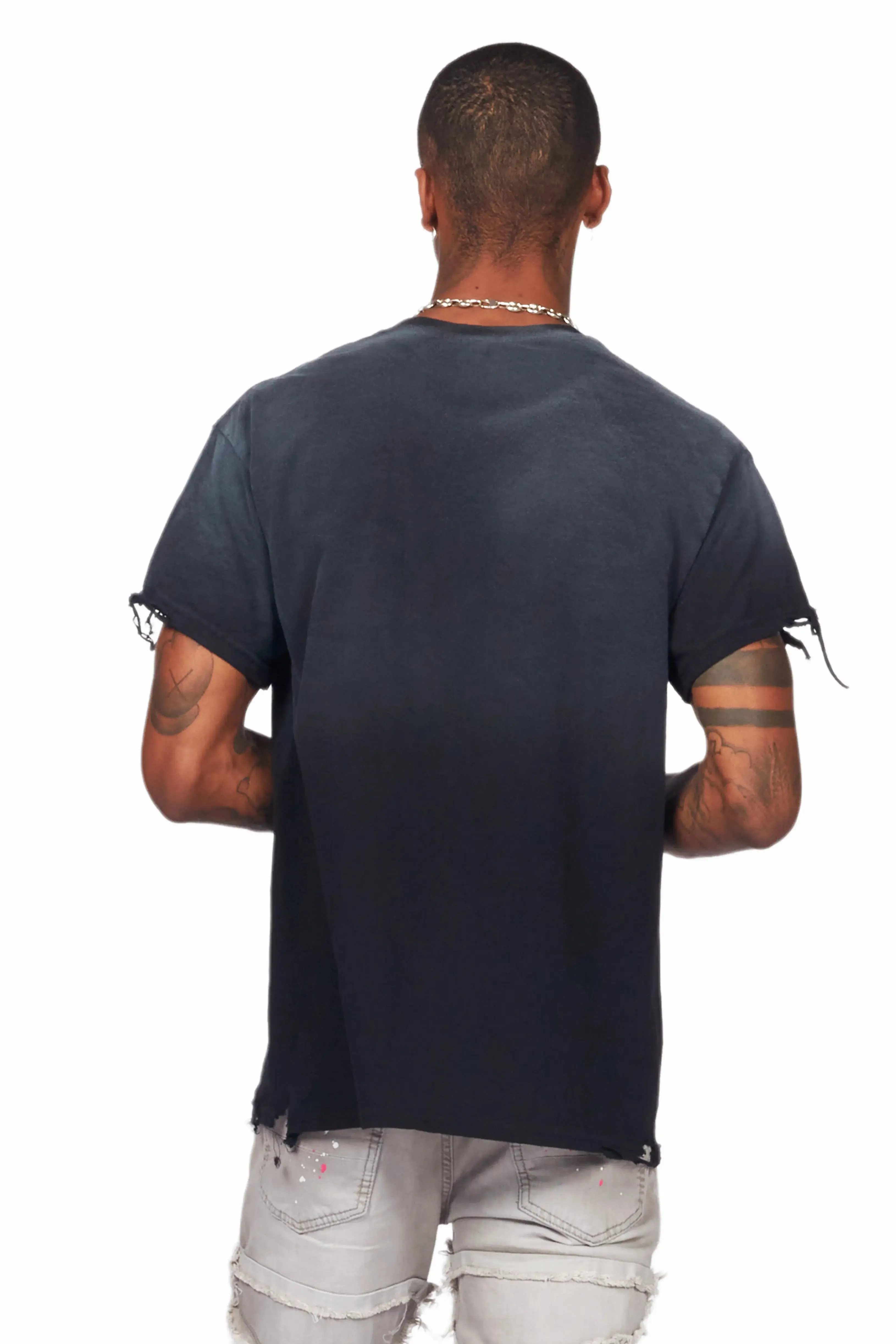 Bloke Black Oversized Graphic T-Shirt sold by Rockstar Original product image thumbnail 5