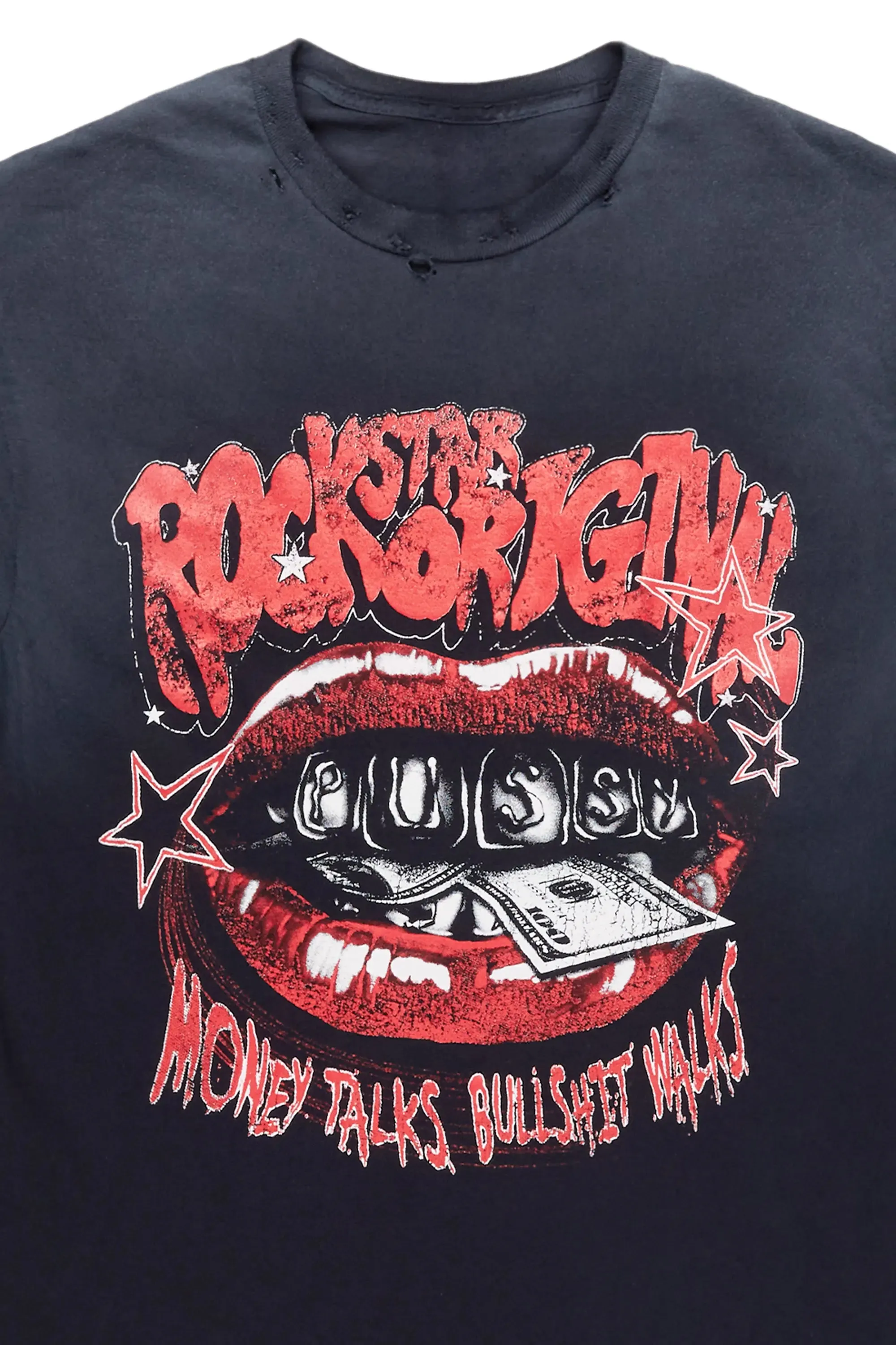 Bloke Black Oversized Graphic T-Shirt sold by Rockstar Original product image thumbnail 3