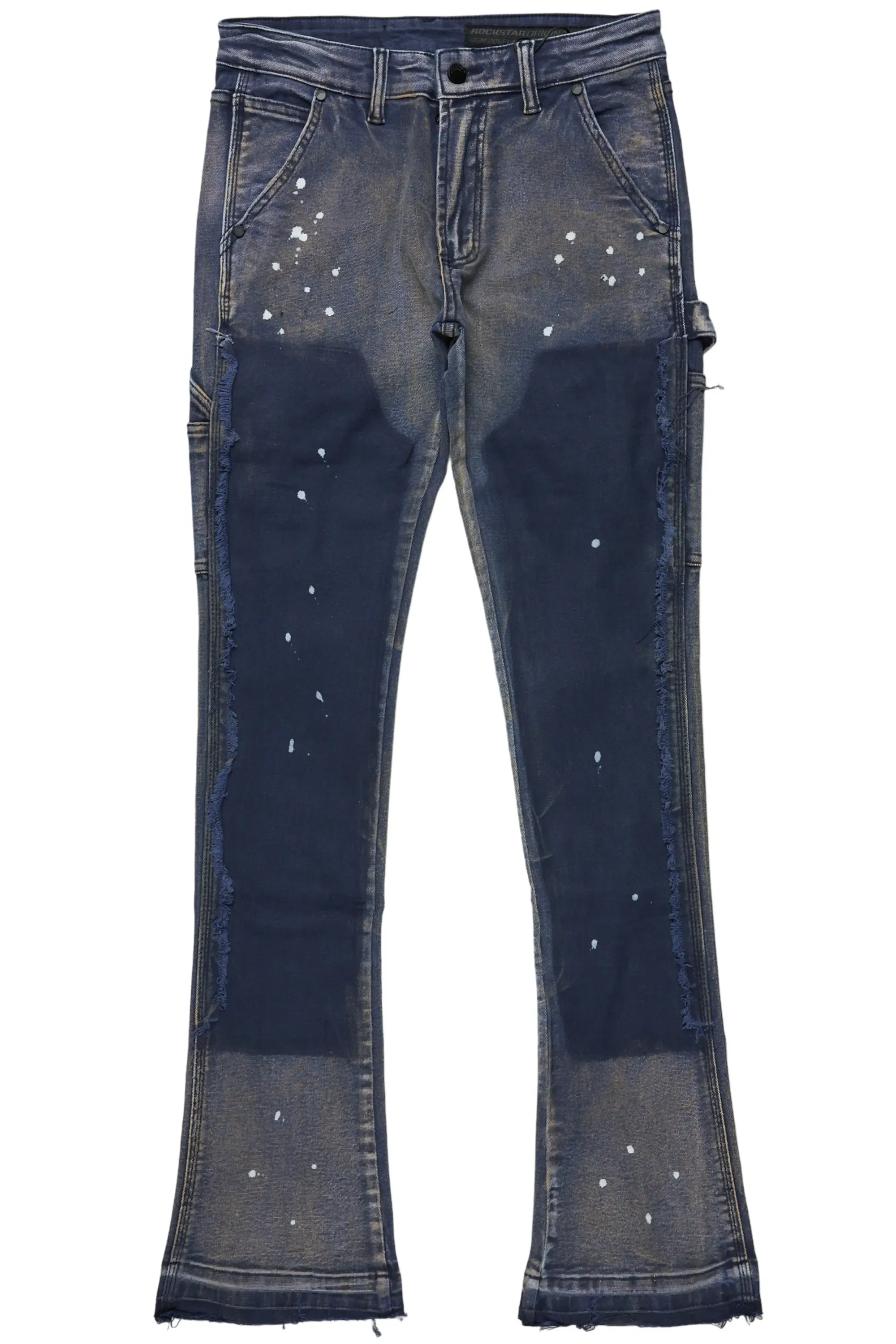 Serrano Navy Stacked Flare Jean sold by Rockstar Original product image thumbnail 2