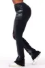 Maranda Black Stacked Flare Jean sold by Rockstar Original
