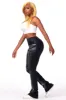 Maranda Black Stacked Flare Jean sold by Rockstar Original