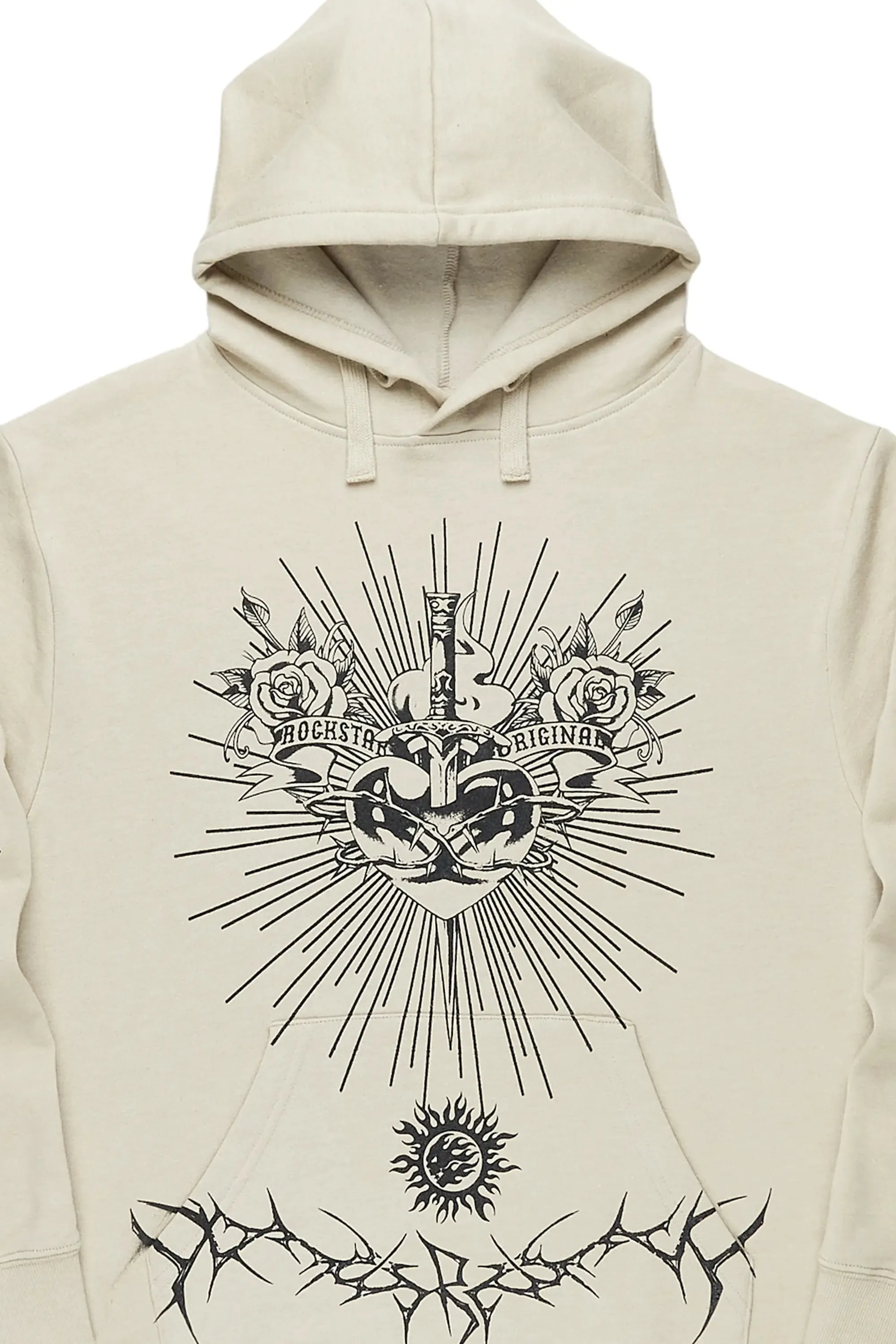 Tennette Beige Oversized Hoodie sold by Rockstar Original product image thumbnail 2