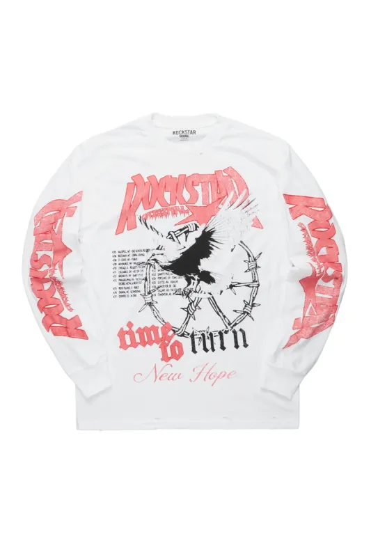 Burial White Long Sleeve Graphic T-Shirt sold by Rockstar Original