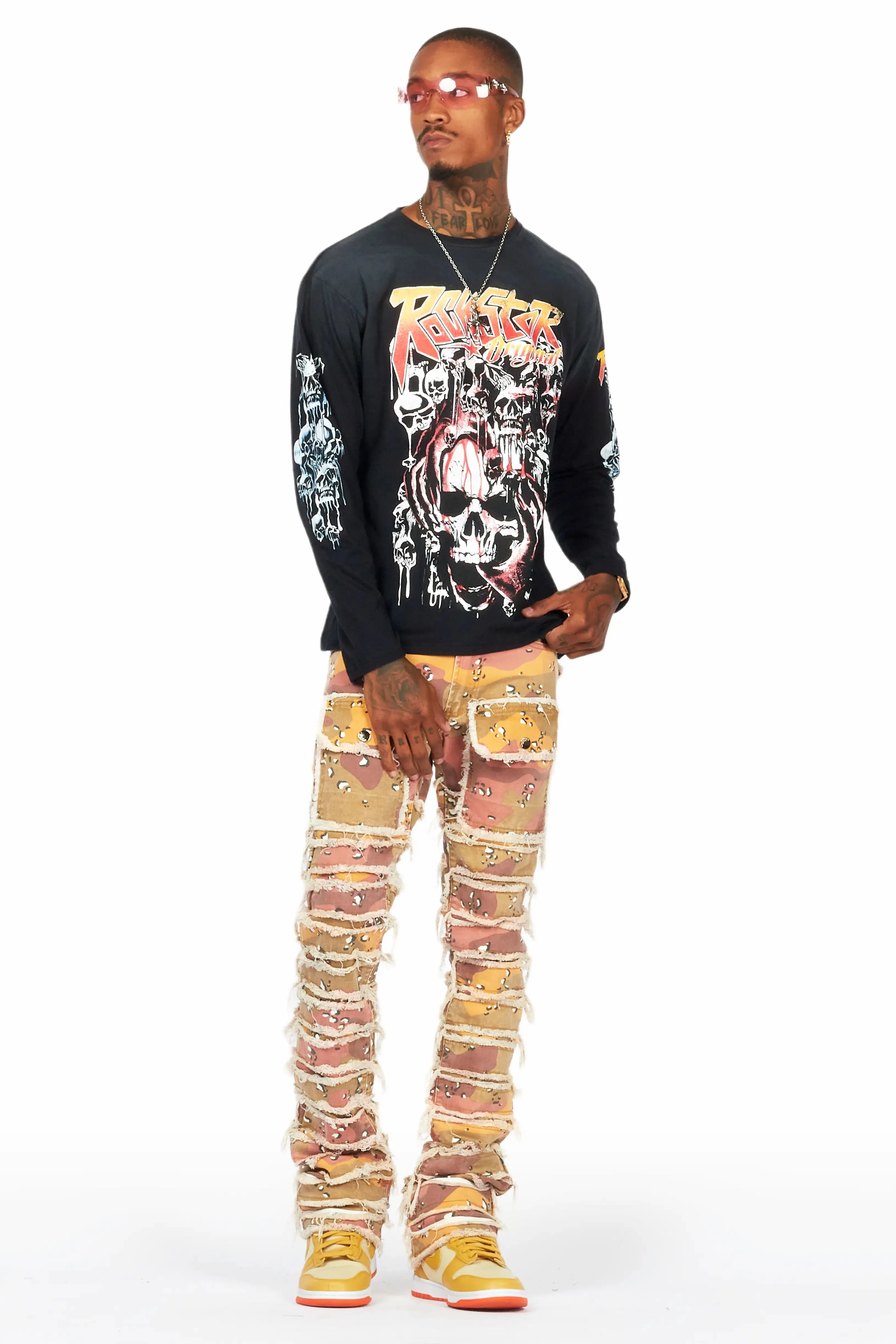 Grady Black Long Sleeve Graphic T-Shirt sold by Rockstar Original product image thumbnail 4