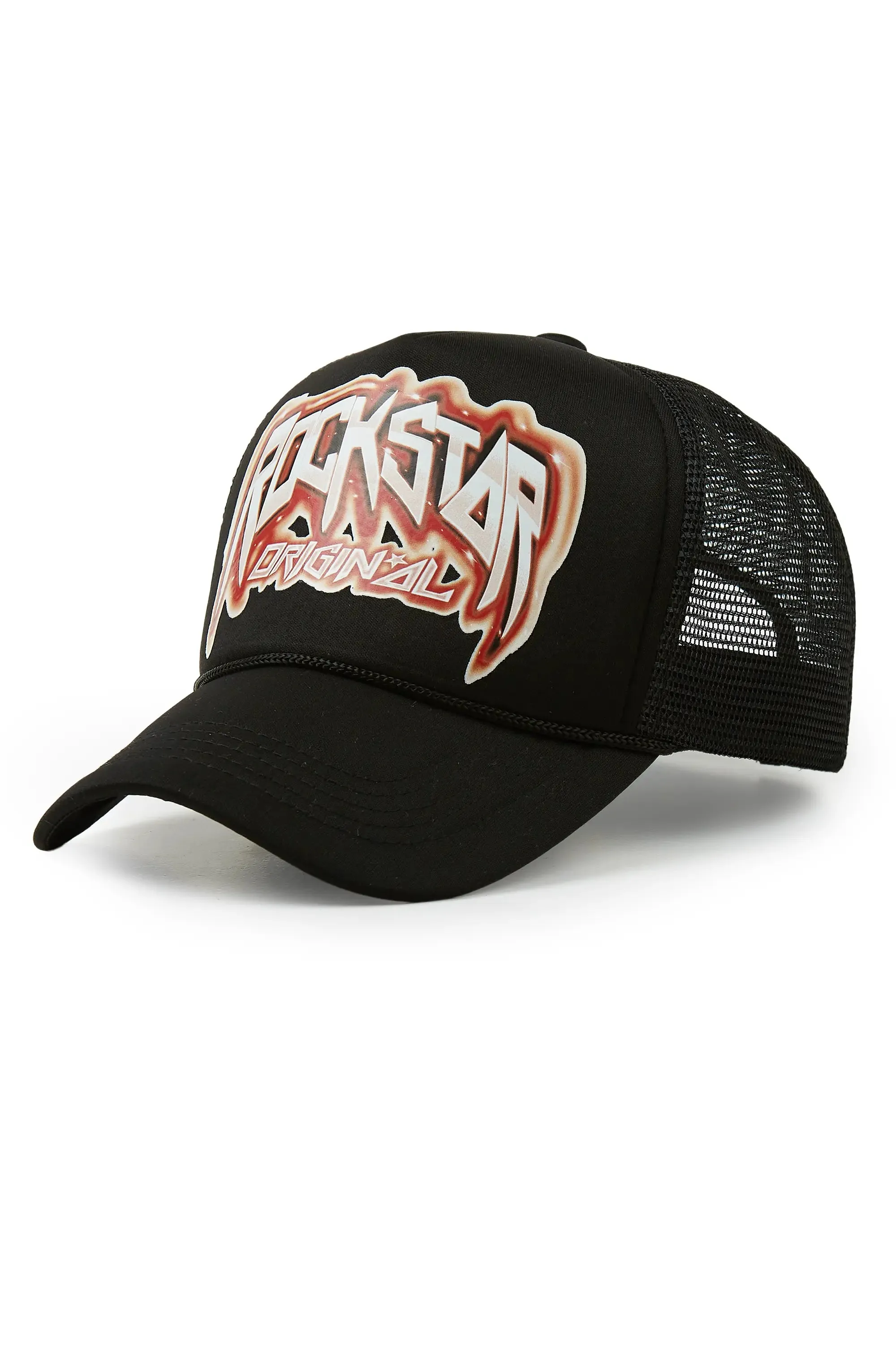 Gangsta Black Trucker Hat sold by Rockstar Original product image thumbnail 2