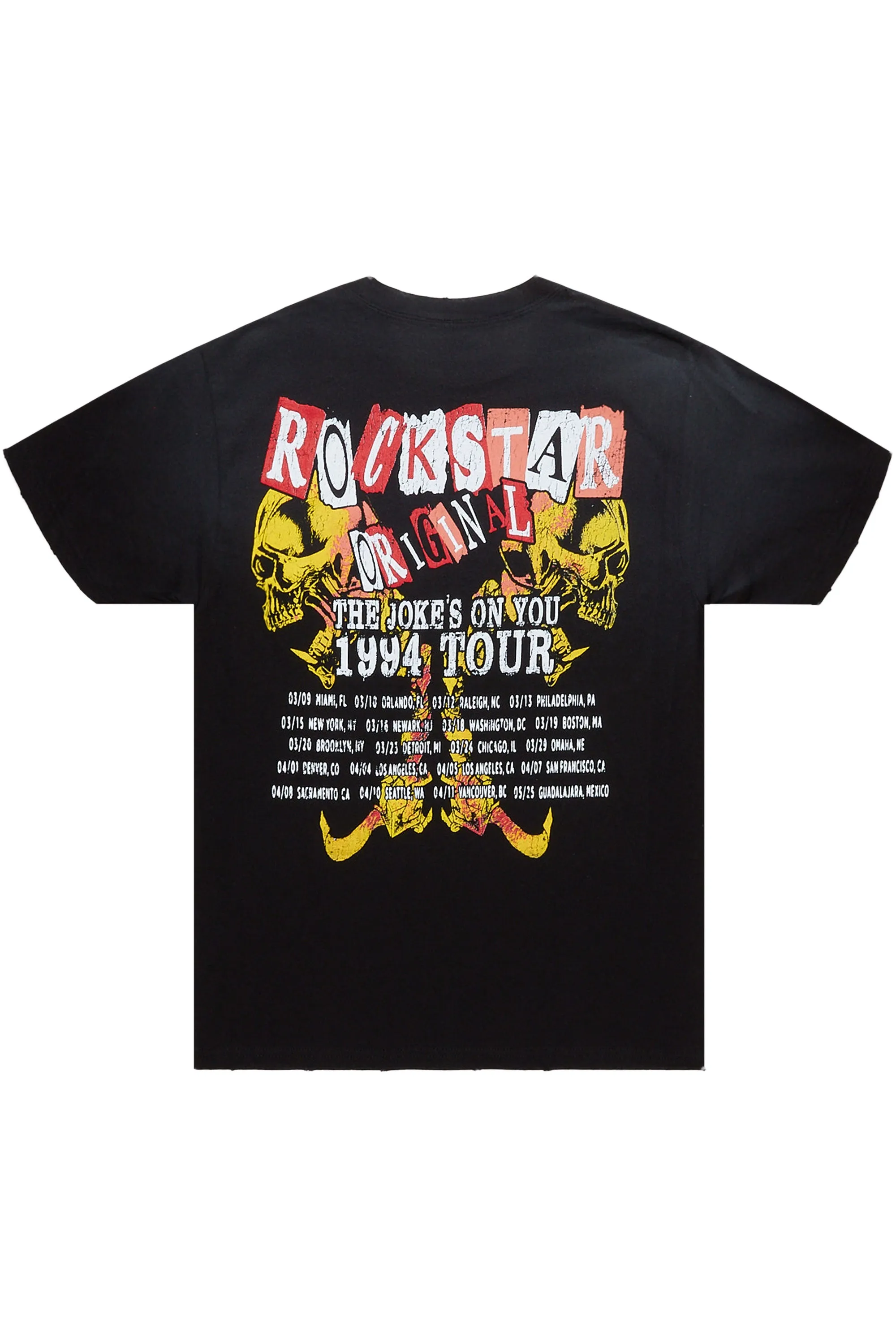 Seltram Black Graphic T-Shirt sold by Rockstar Original product image thumbnail 3