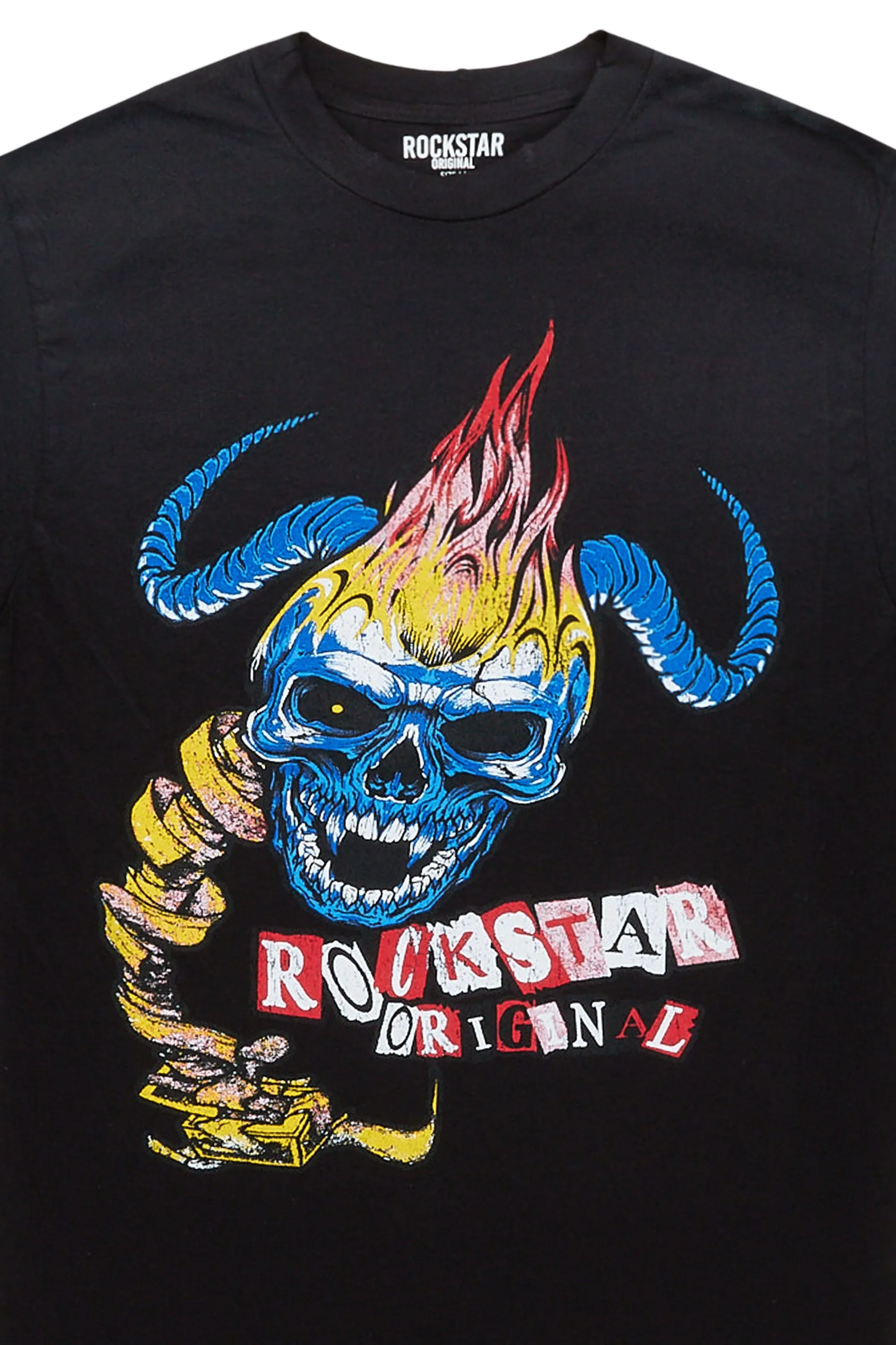 Seltram Black Graphic T-Shirt sold by Rockstar Original product image thumbnail 2