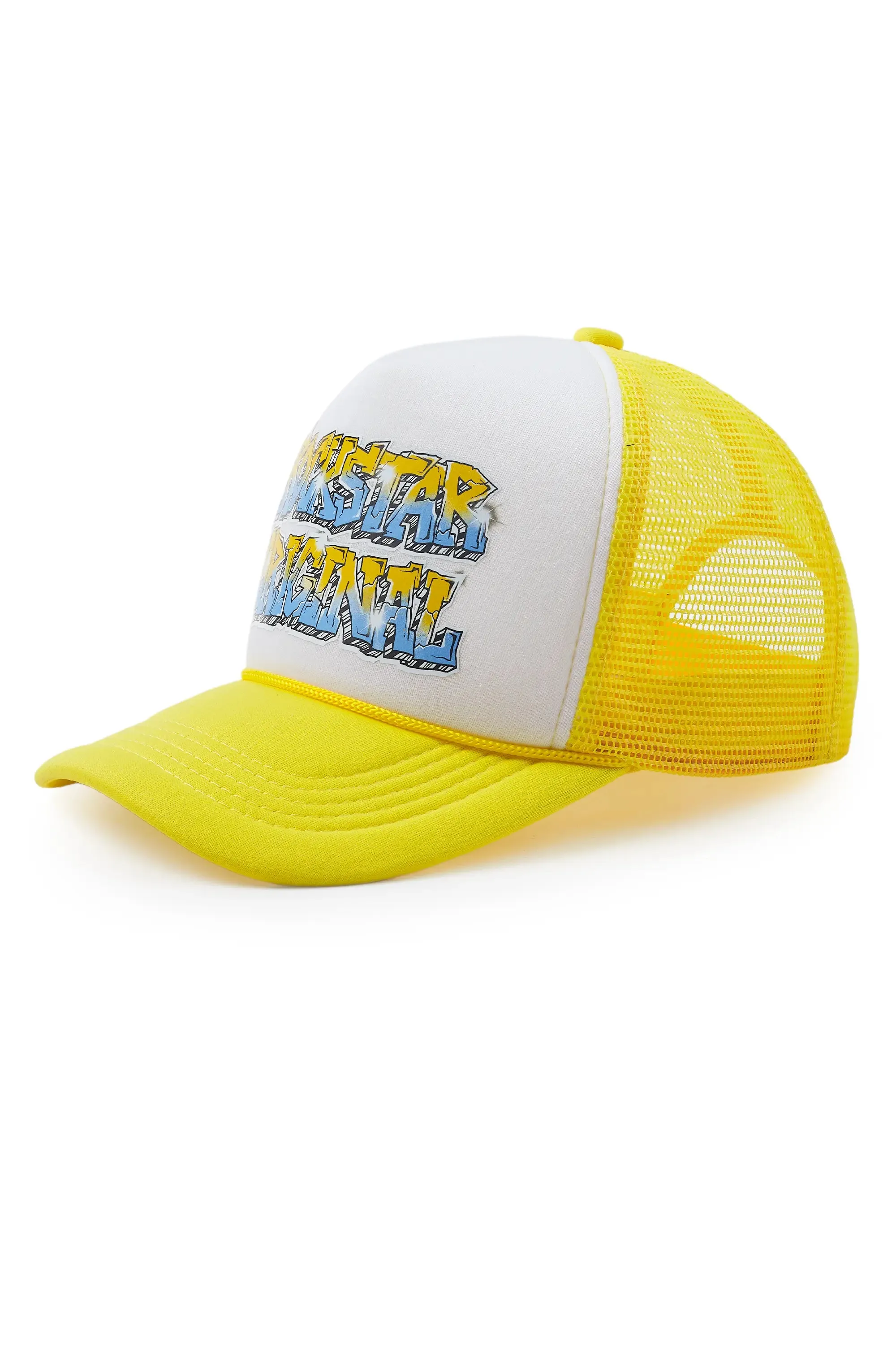Quinton White/Yellow Trucker Hat sold by Rockstar Original product image thumbnail 2