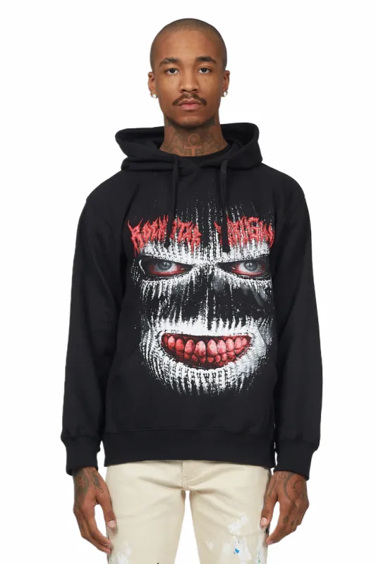 Monstre Black Graphic Hoodie sold by Rockstar Original