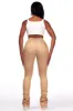 Sareeta Tan Painted Super Stacked Jean sold by Rockstar Original