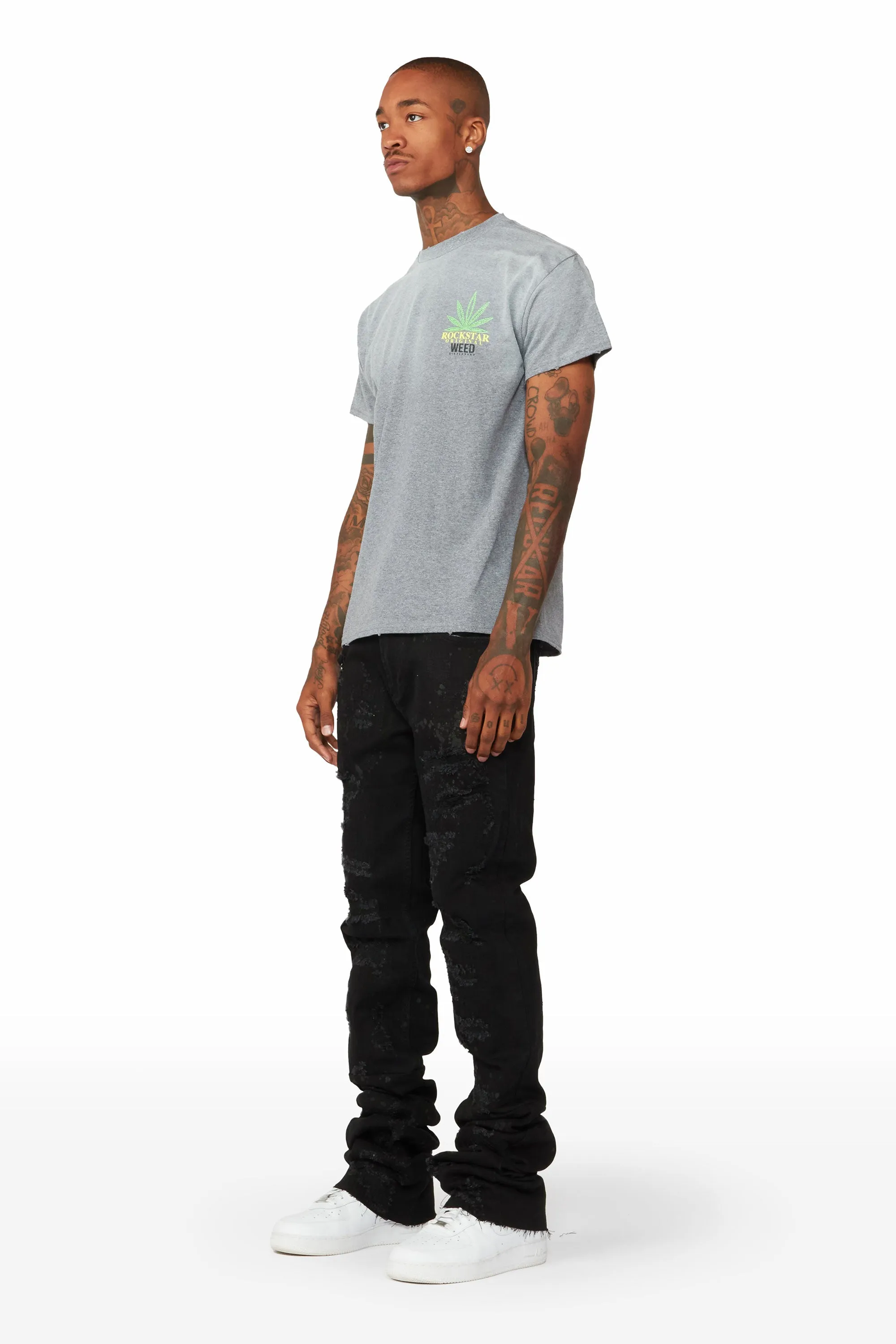 Chong Grey Graphic T-Shirt sold by Rockstar Original product image thumbnail 4