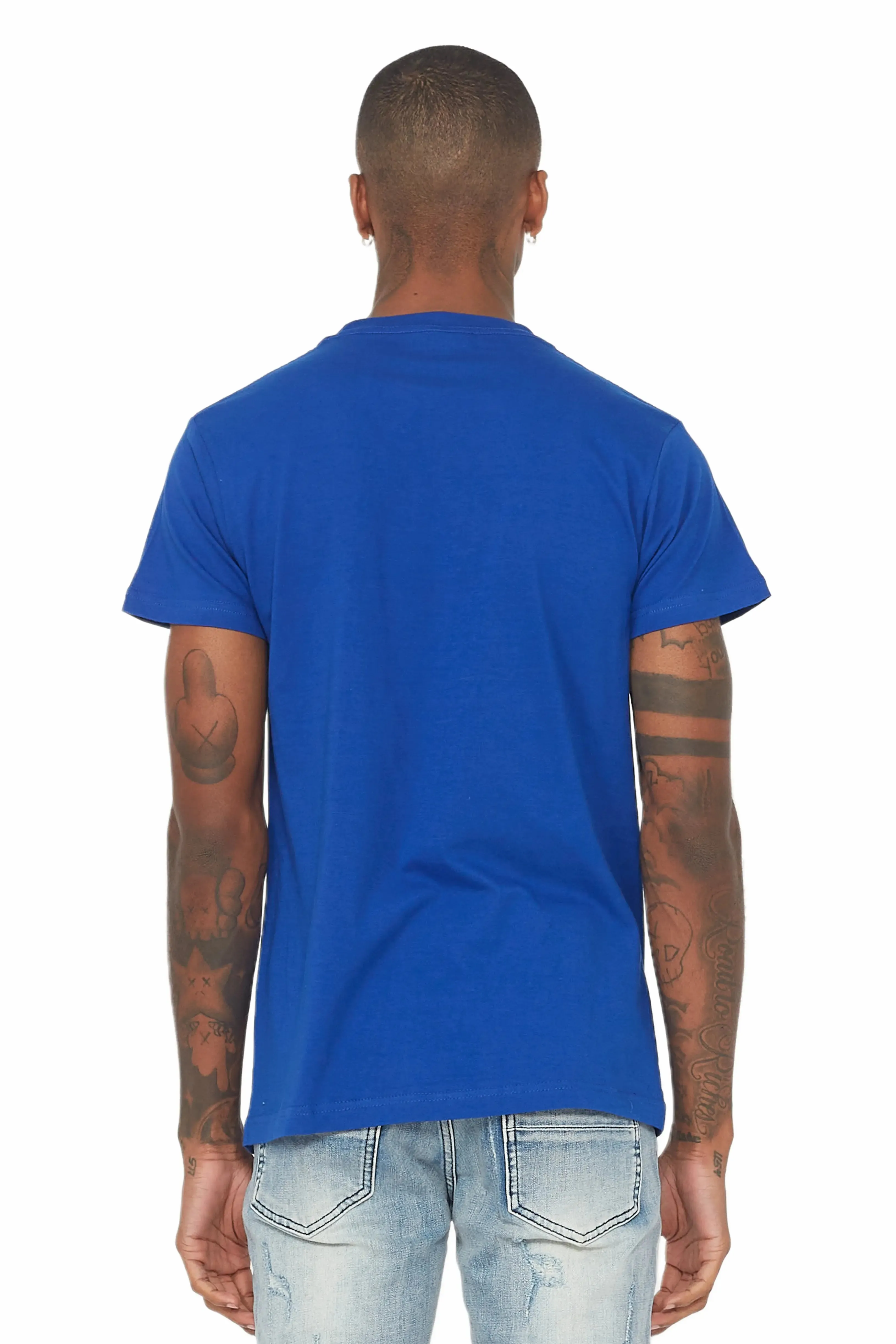Fraust Royal Blue Graphic T-Shirt sold by Rockstar Original product image thumbnail 4