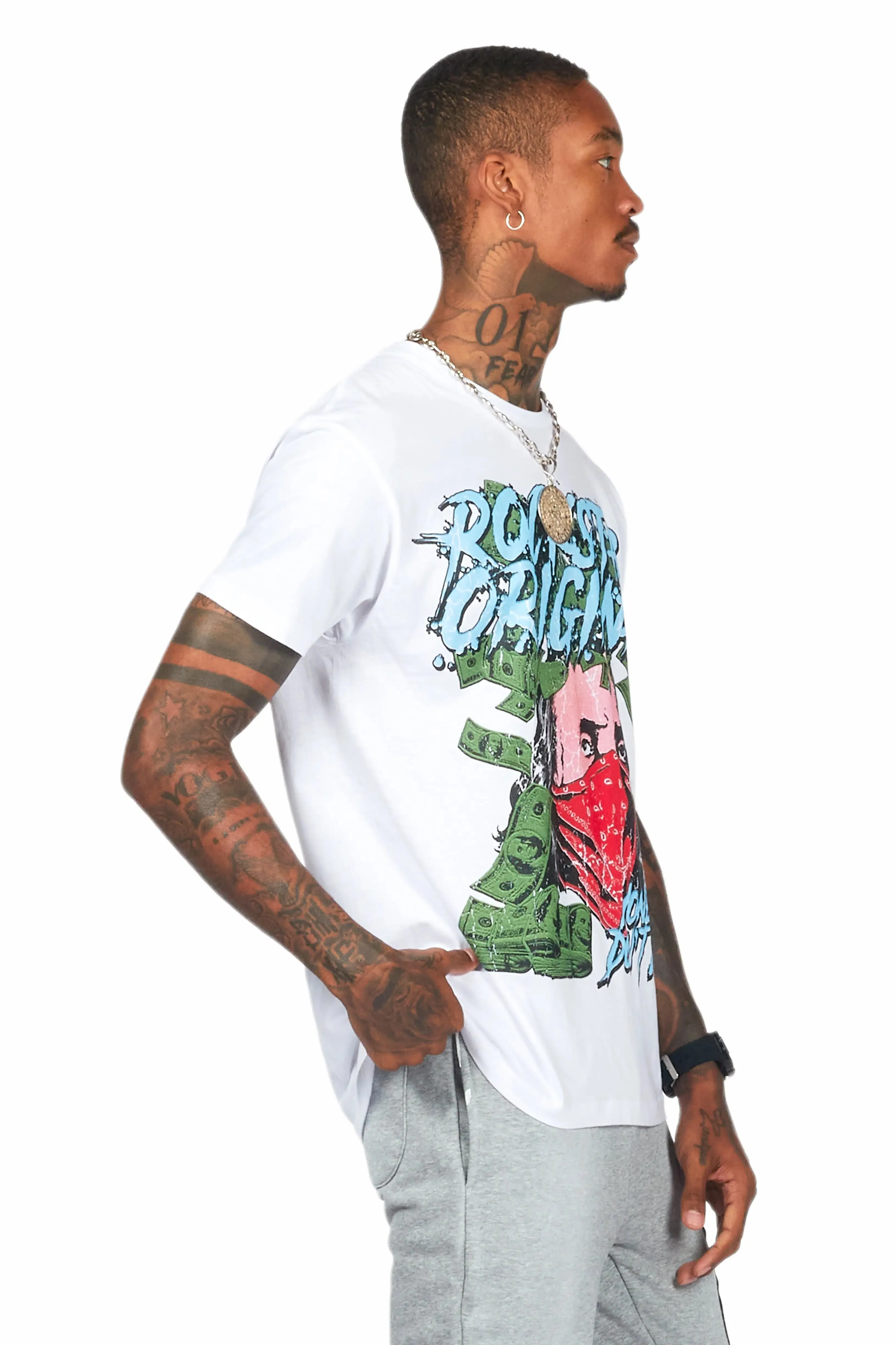 Lean White Graphic T-Shirt sold by Rockstar Original product image thumbnail 4