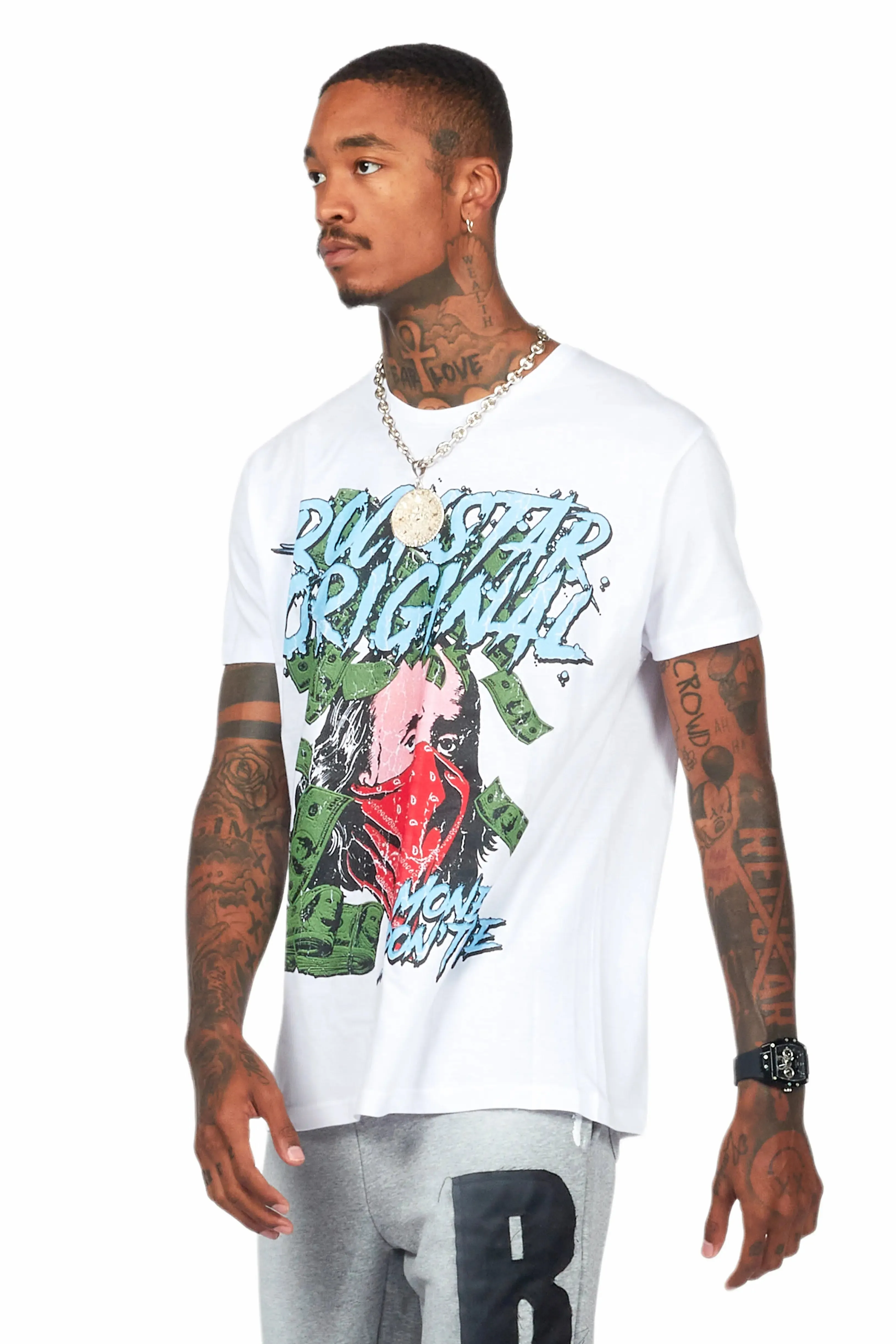 Lean White Graphic T-Shirt sold by Rockstar Original product image thumbnail 3