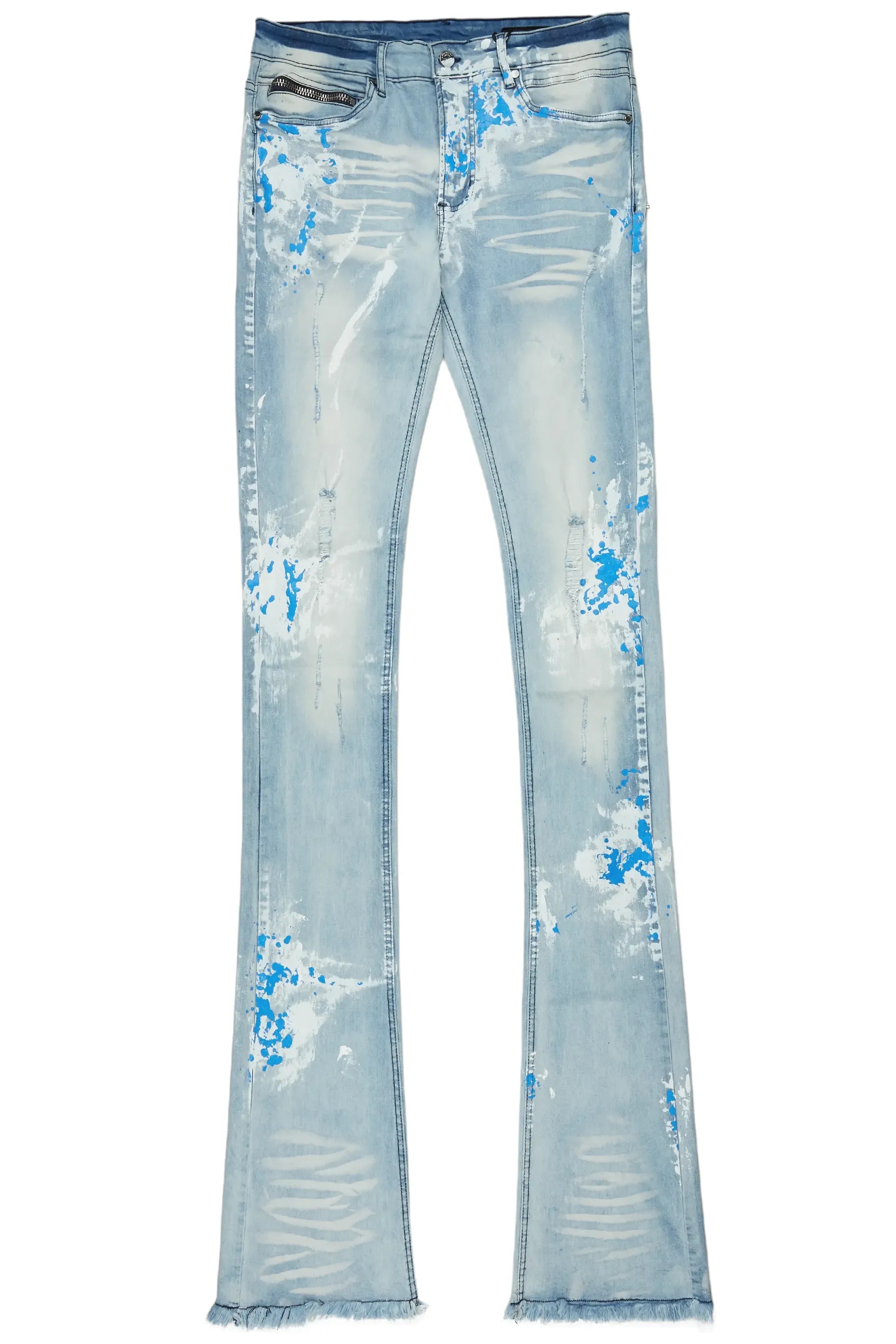 Baraz Blue Painter Super Stacked Flare Jean sold by Rockstar Original product image thumbnail 2