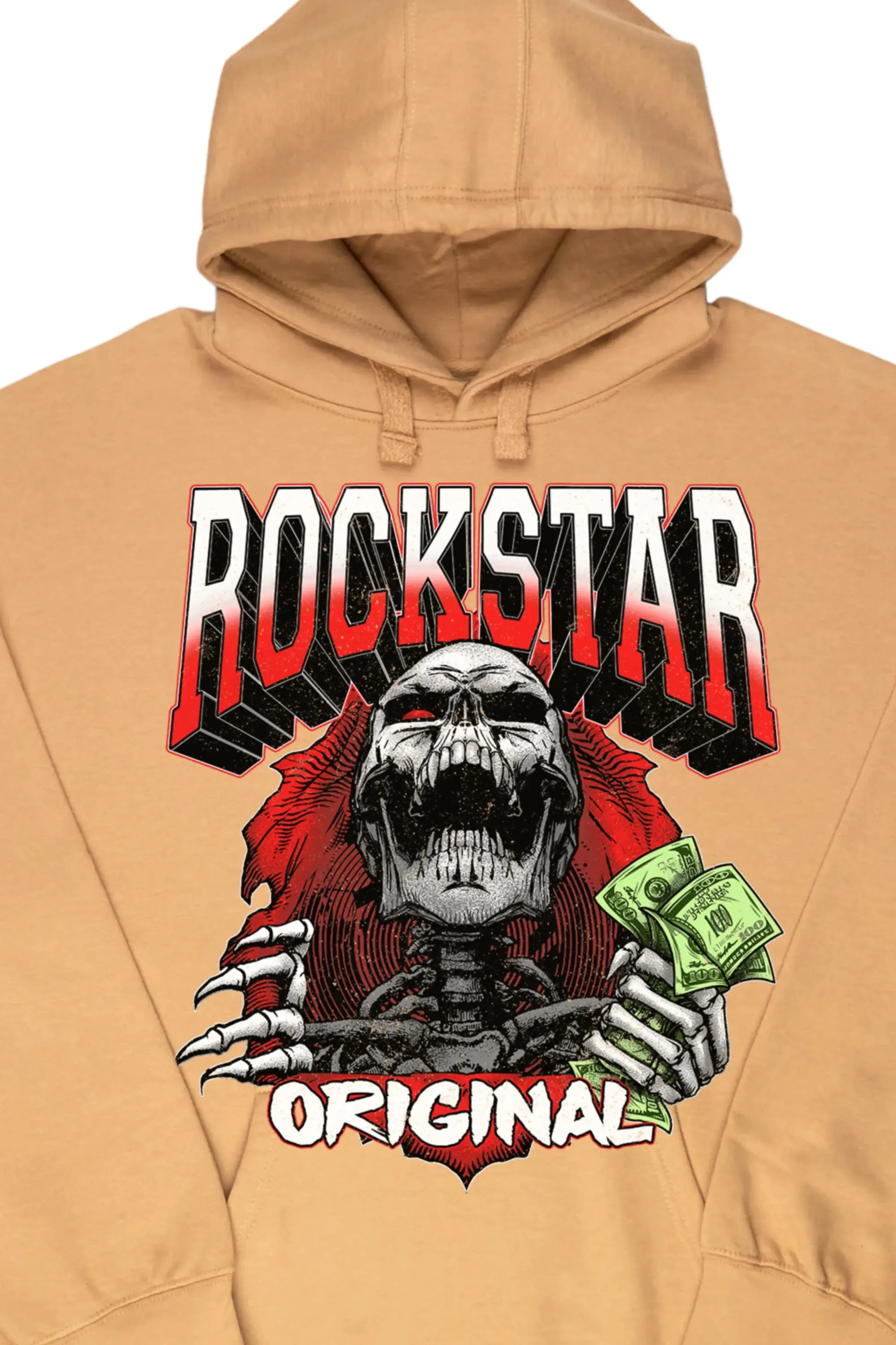 Zytron Beige Graphic Hoodie sold by Rockstar Original product image thumbnail 5