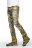 Raith Faded Camo Painter Stacked Flare Jean sold by Rockstar Original