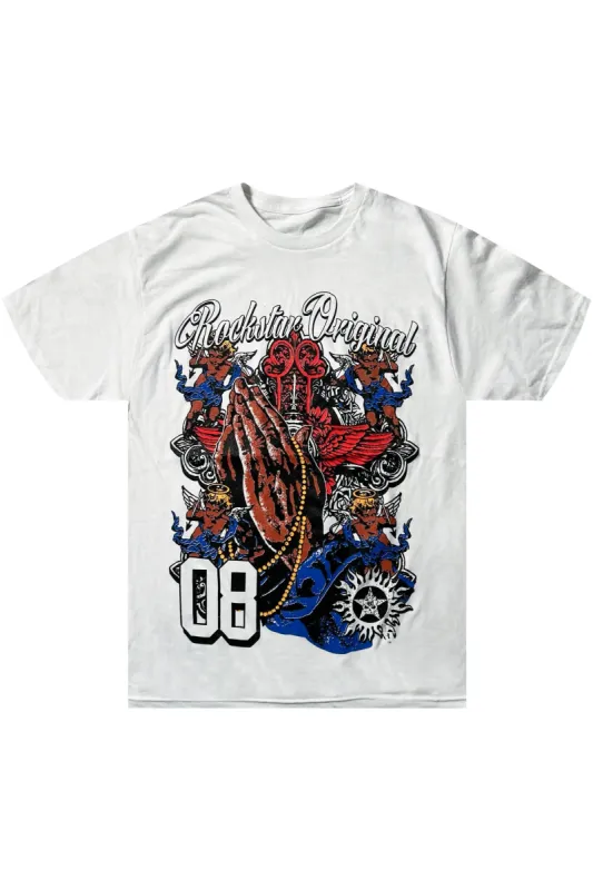 Larisa White Oversized T-Shirt sold by Rockstar Original