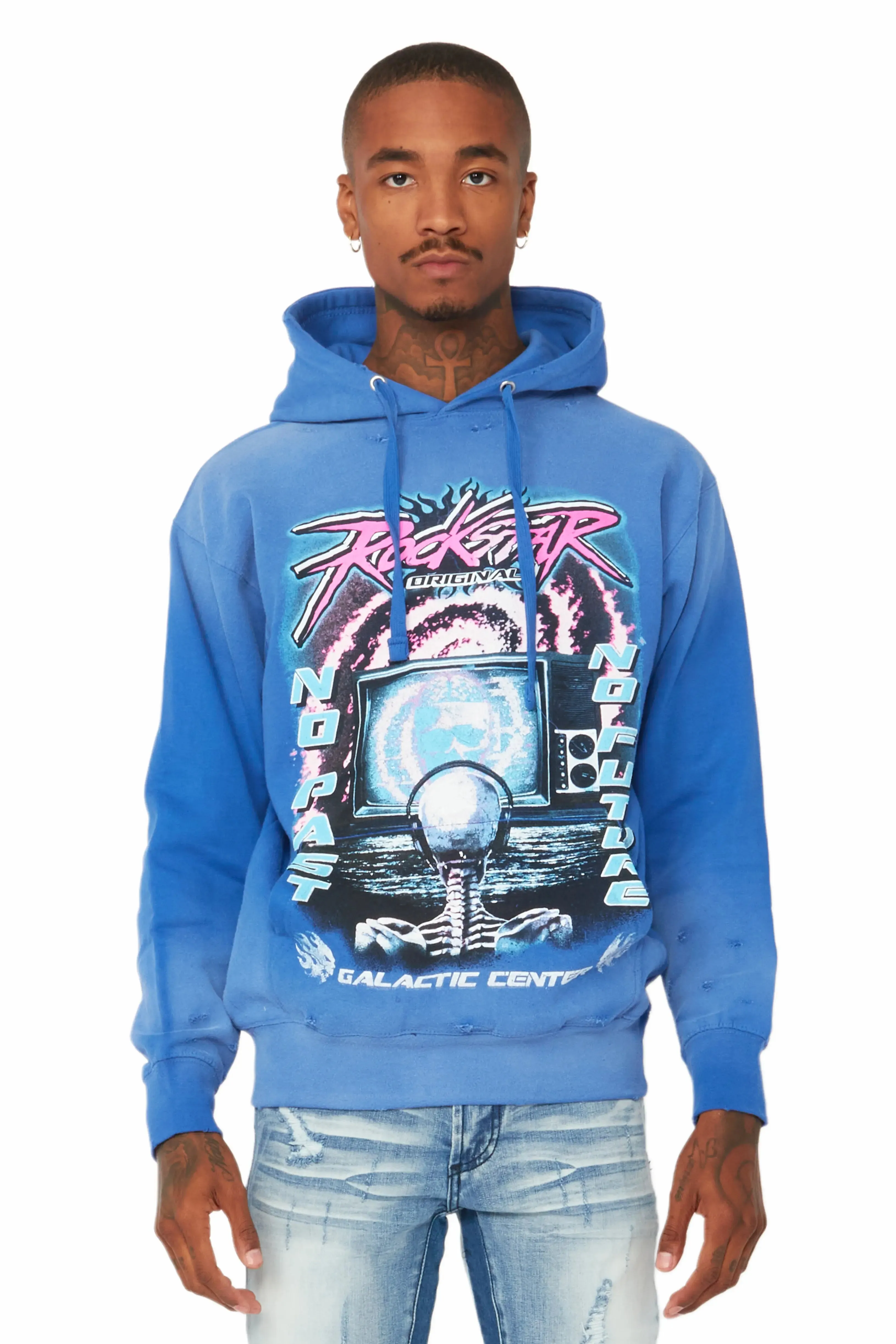 Jeton Blue Graphic Hoodie sold by Rockstar Original