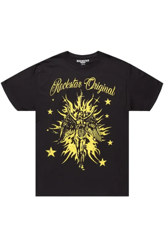 Jamyia Black Oversized T-Shirt sold by Rockstar Original