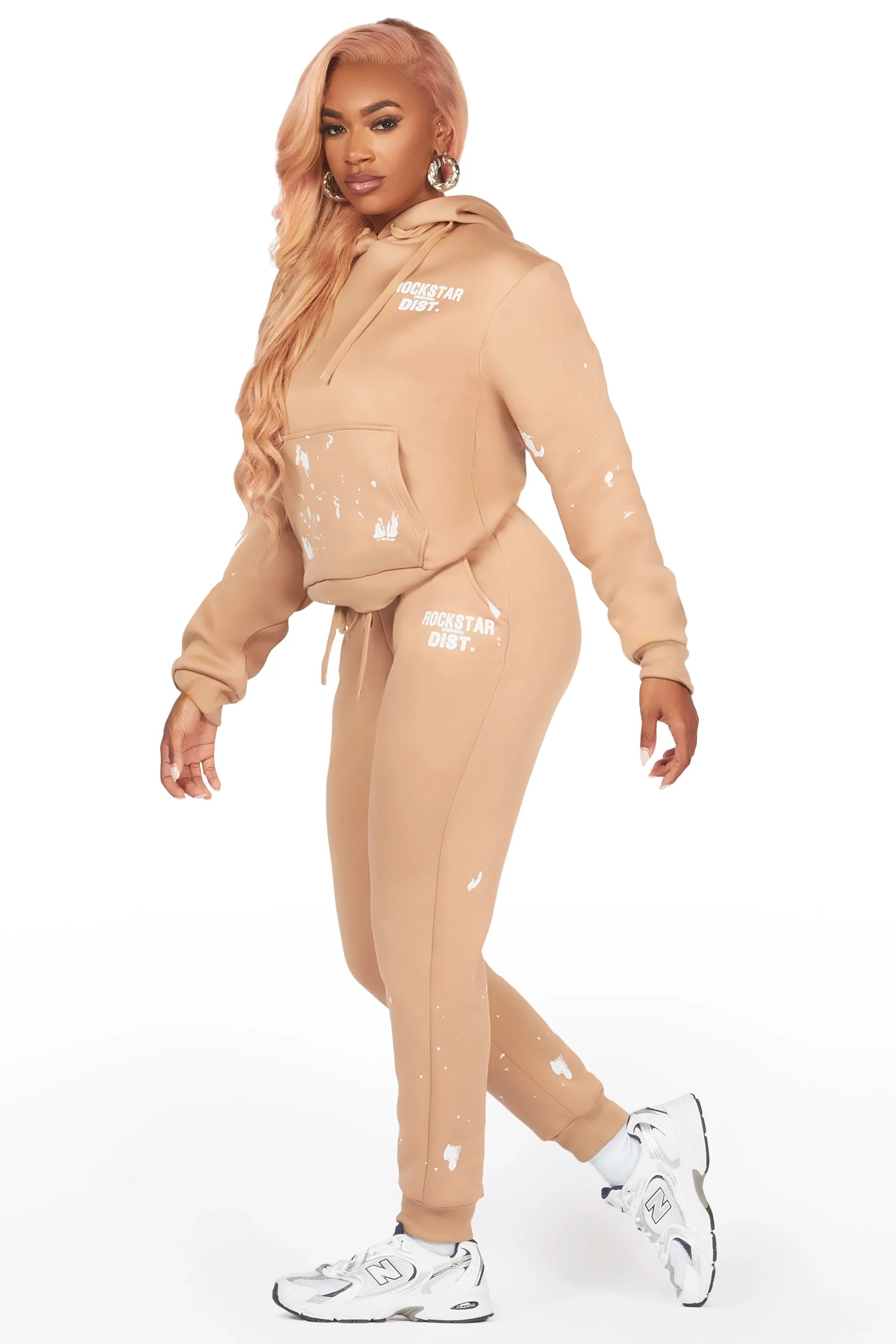 Hadley Tan Jogger Trackset sold by Rockstar Original product image thumbnail 4