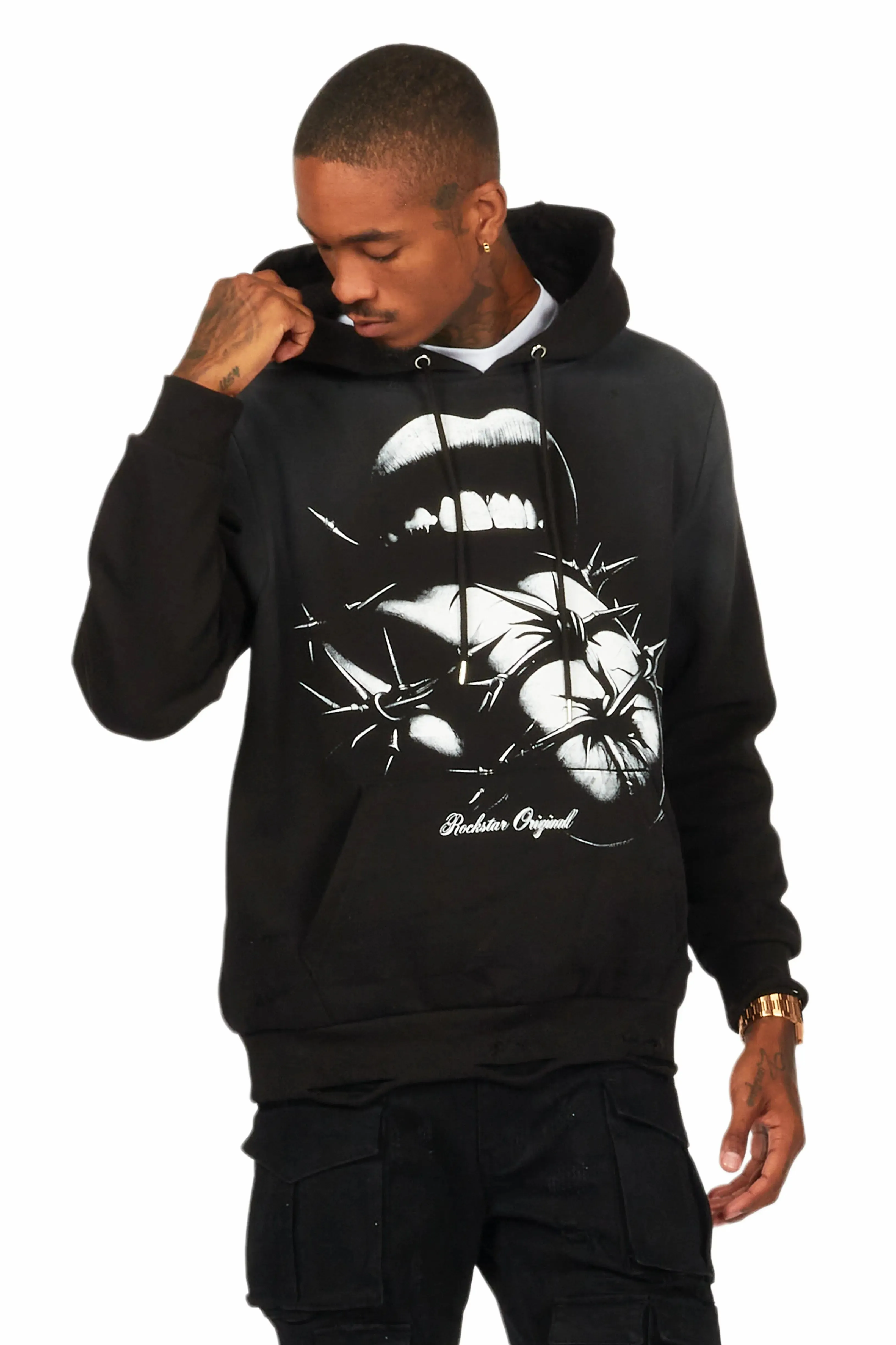 Schmear Black Graphic Hoodie sold by Rockstar Original product image thumbnail 4