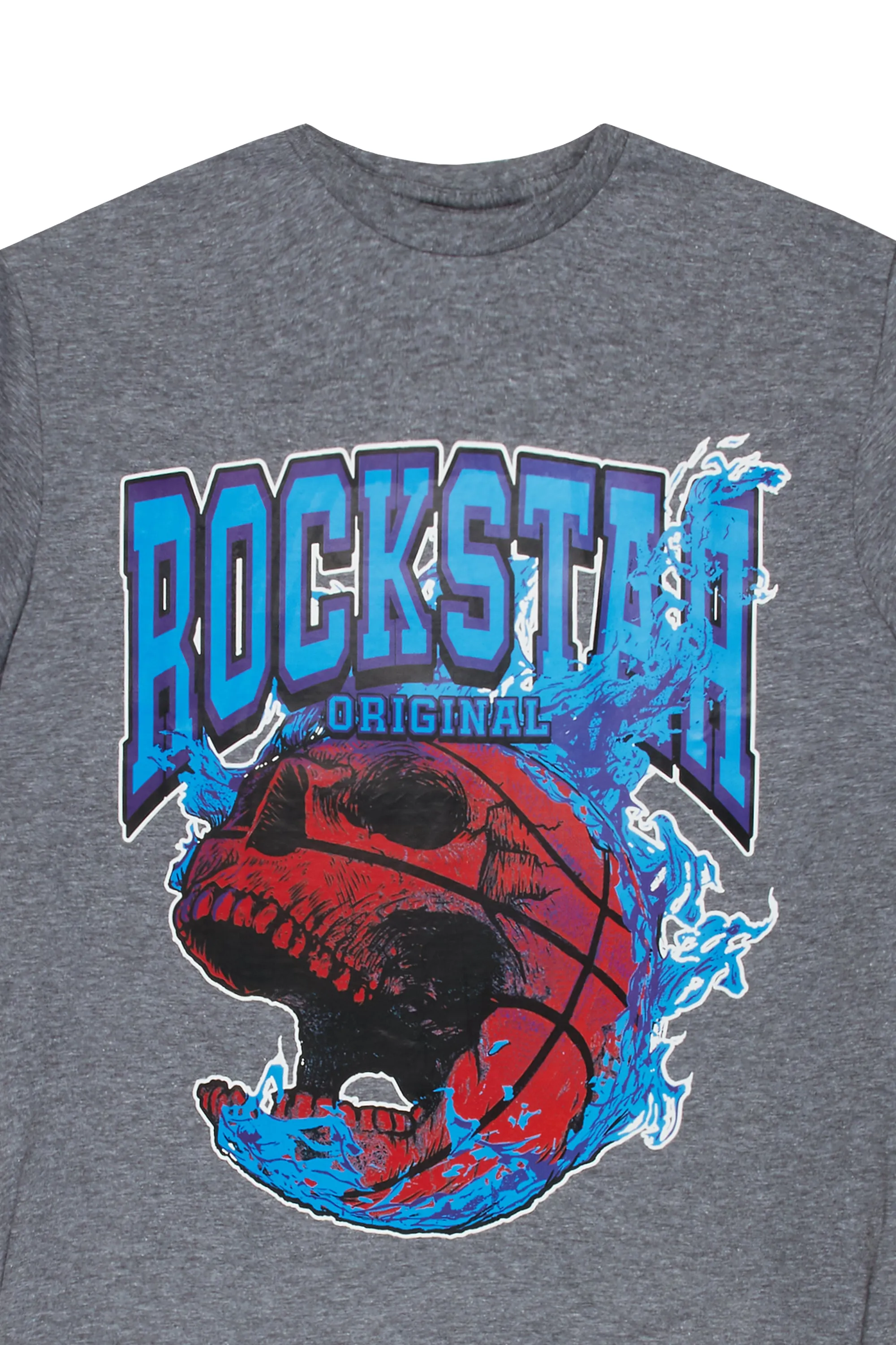 Gaius Graphic T-Shirt-Heather Grey sold by Rockstar Original product image thumbnail 2