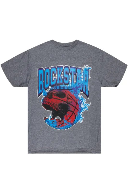 Gaius Graphic T-Shirt-Heather Grey sold by Rockstar Original