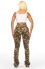Daishia Camo Painted Super Stacked Jean sold by Rockstar Original