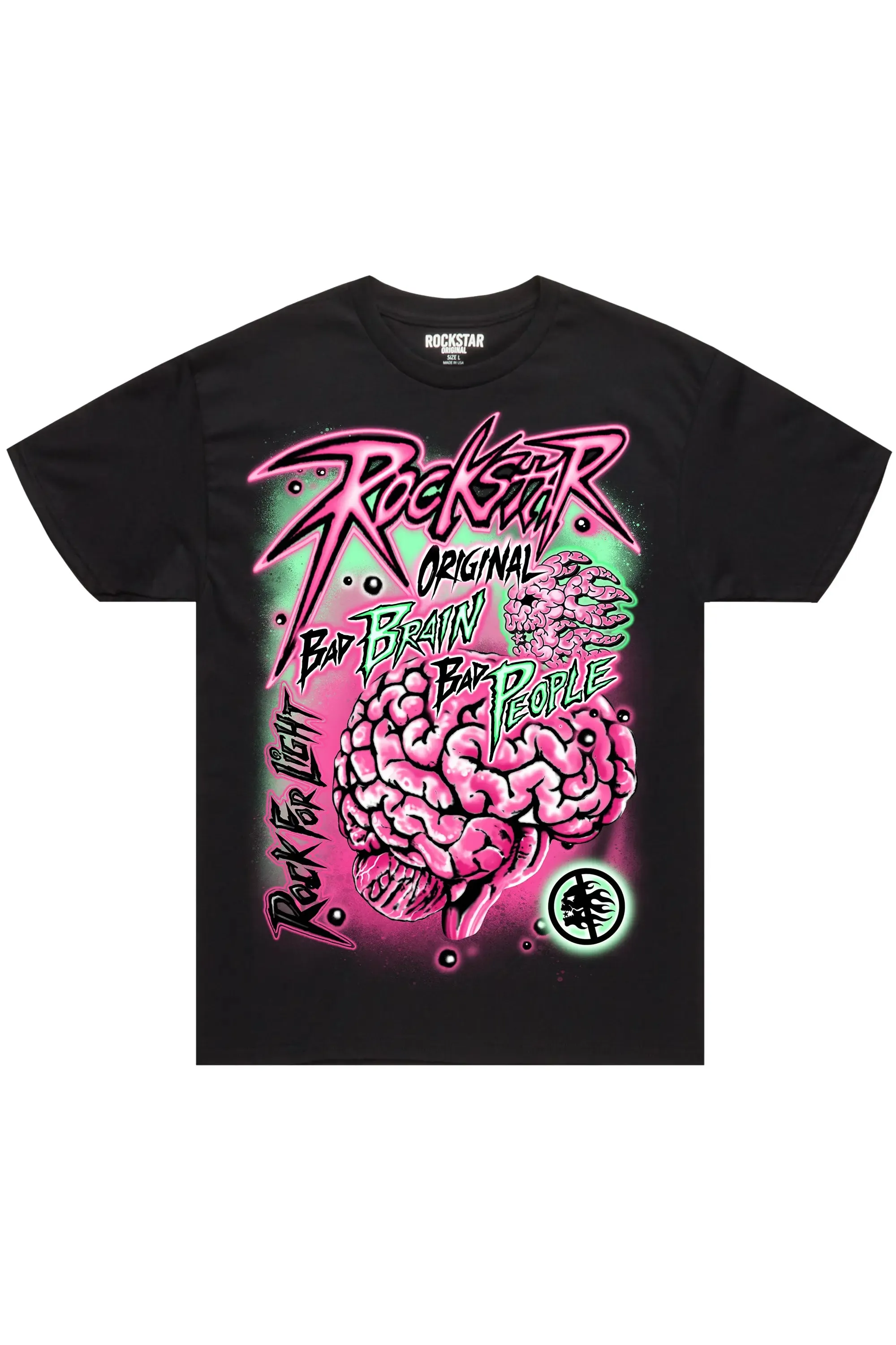 Yvetta Black Oversized T-Shirt sold by Rockstar Original