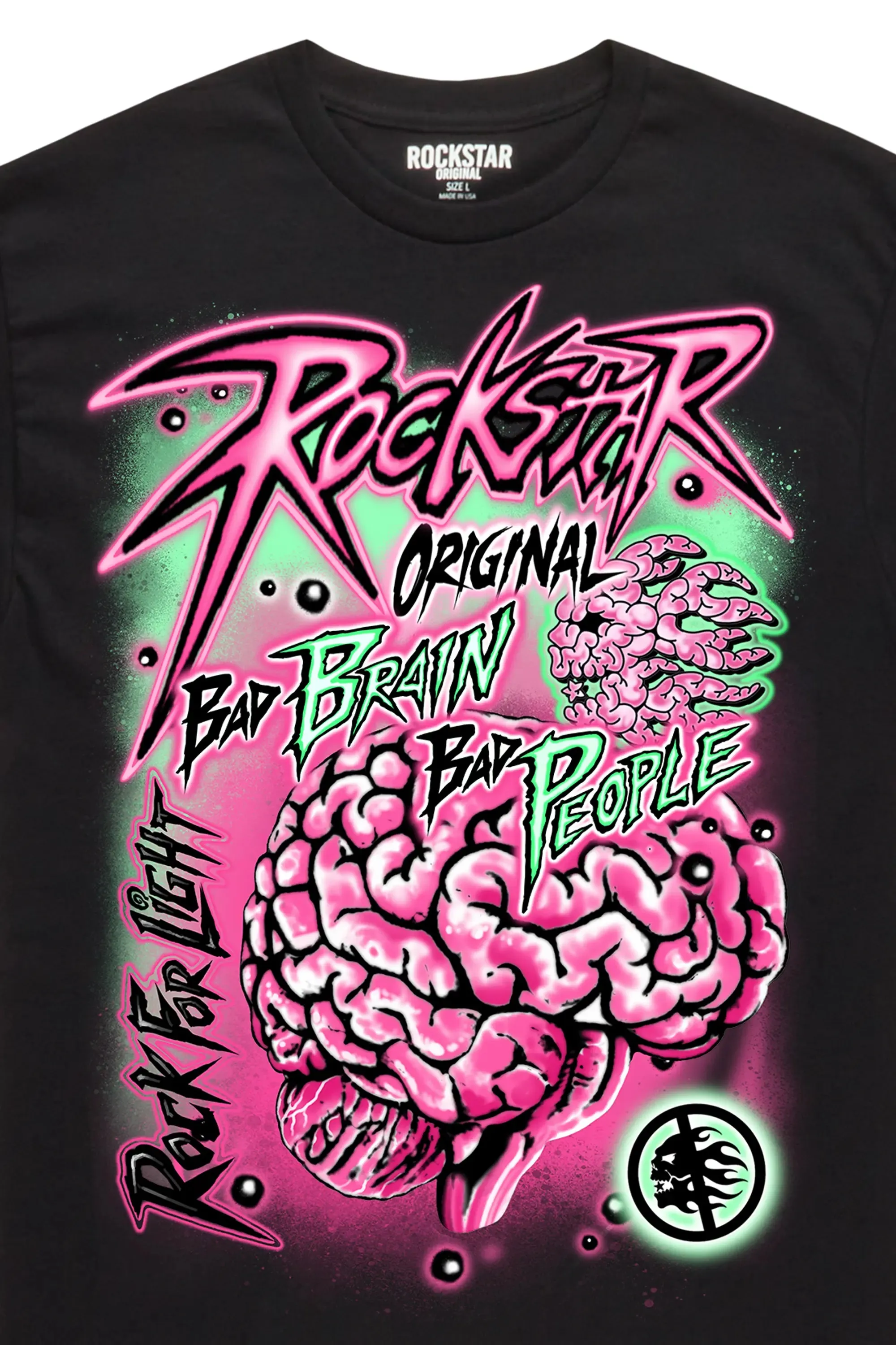 Yvetta Black Oversized T-Shirt sold by Rockstar Original product image thumbnail 3