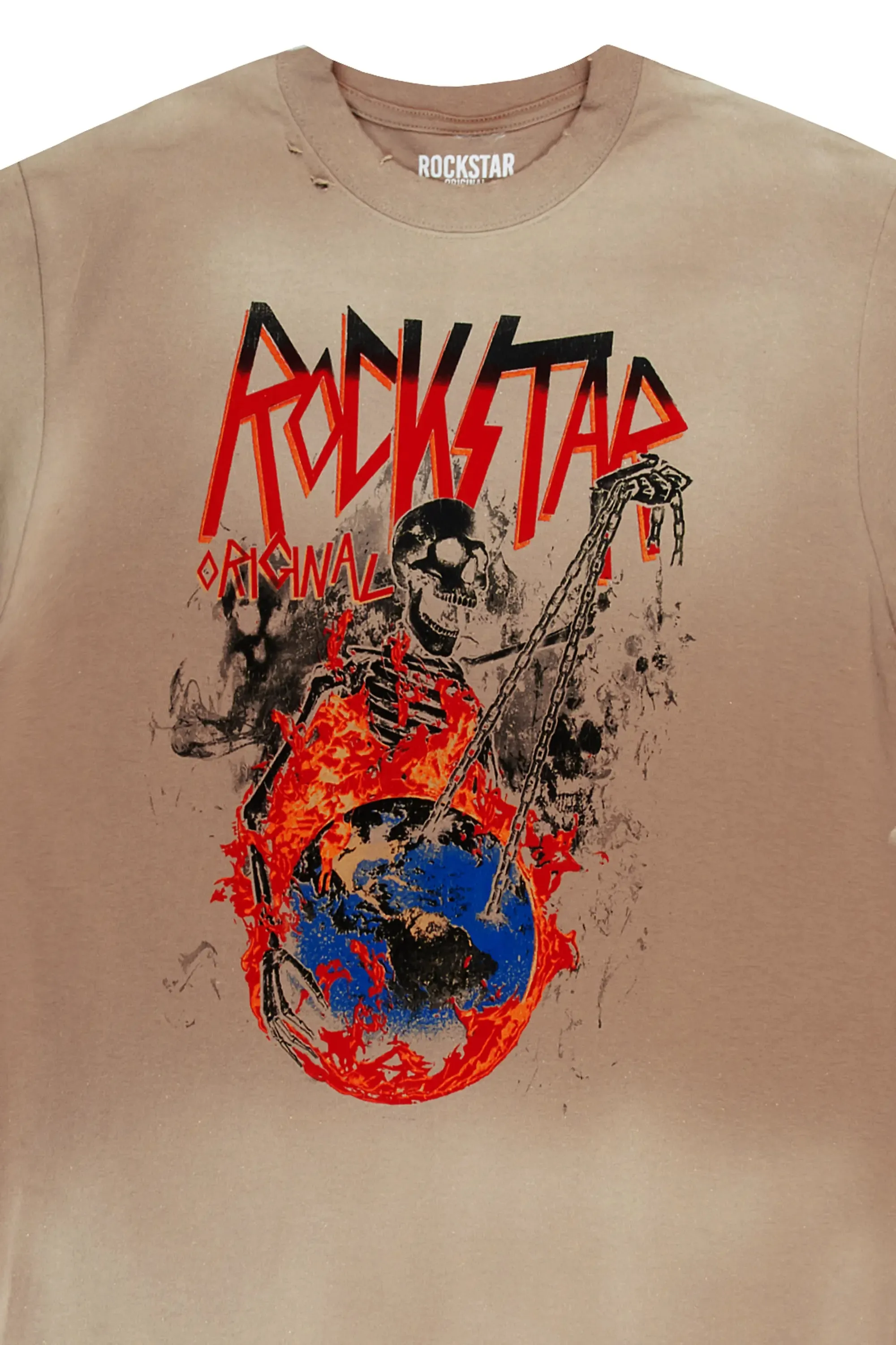 Barrett Printed T-Shirt-Beige sold by Rockstar Original product image thumbnail 2