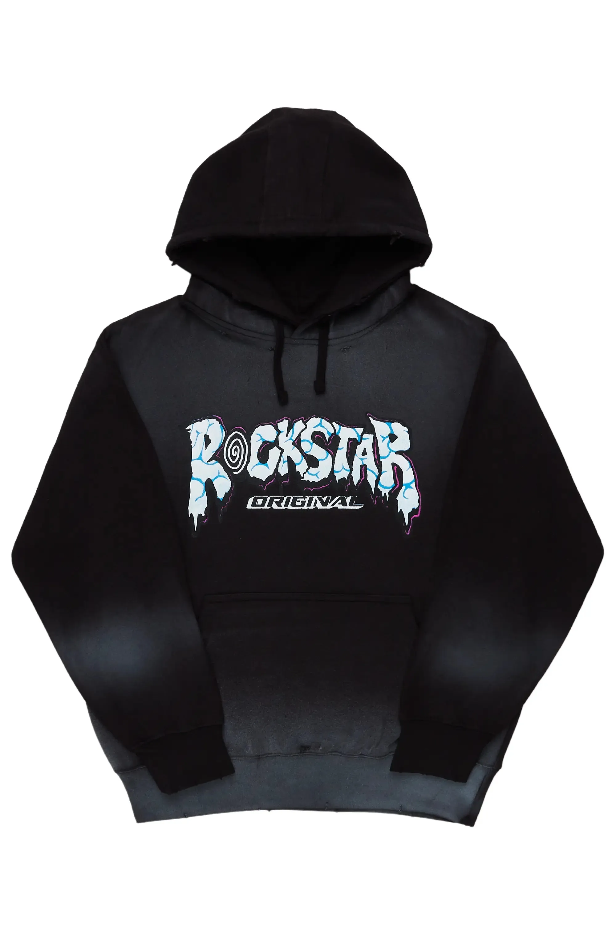 Robot Black Oversized Hoodie sold by Rockstar Original product image thumbnail 2