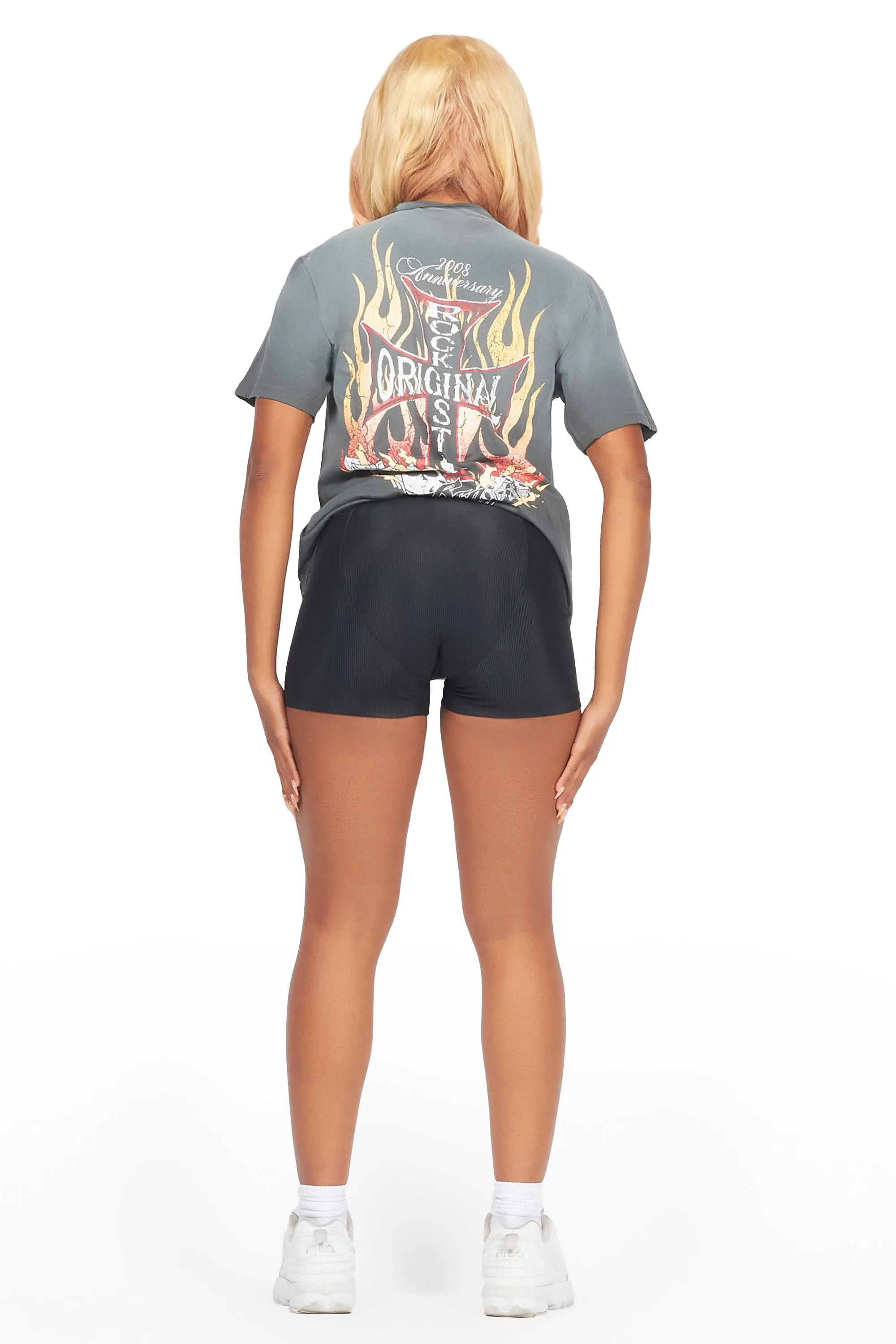 Mica Charcoal Oversized T-Shirt sold by Rockstar Original product image thumbnail 3