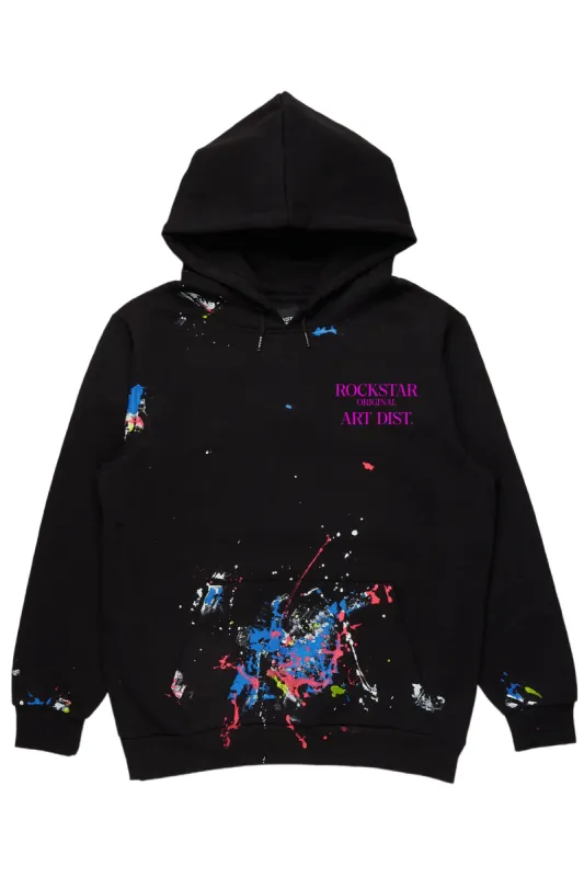 Hallan Black Graphic Hoodie sold by Rockstar Original