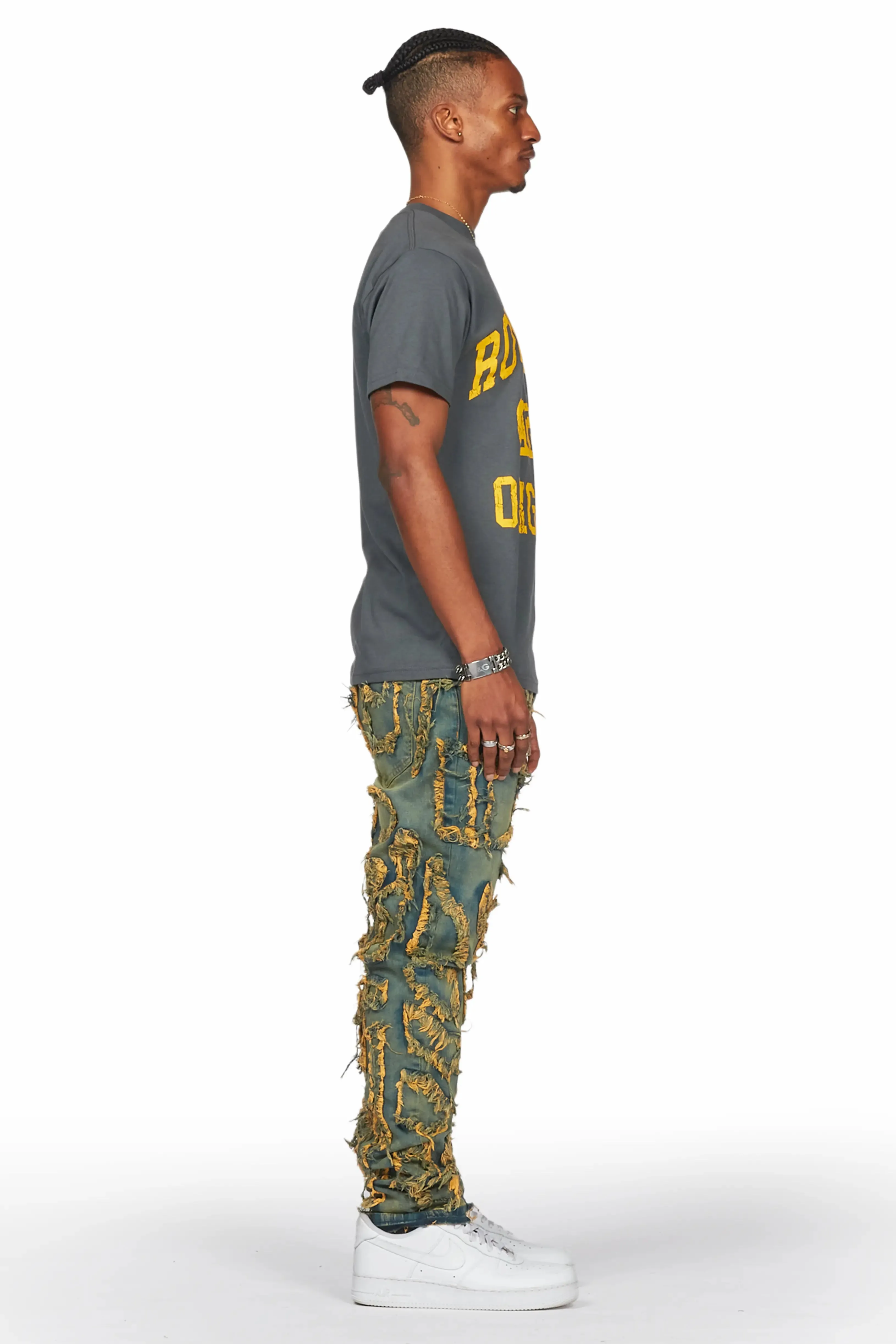 Hakim Tint Patchwork Skinny Fit Jean sold by Rockstar Original product image thumbnail 5