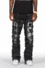 Taimo Black Baggy Cargo Stacked Jean sold by Rockstar Original