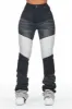 Verity Black Patchwork Super Stacked Jean sold by Rockstar Original