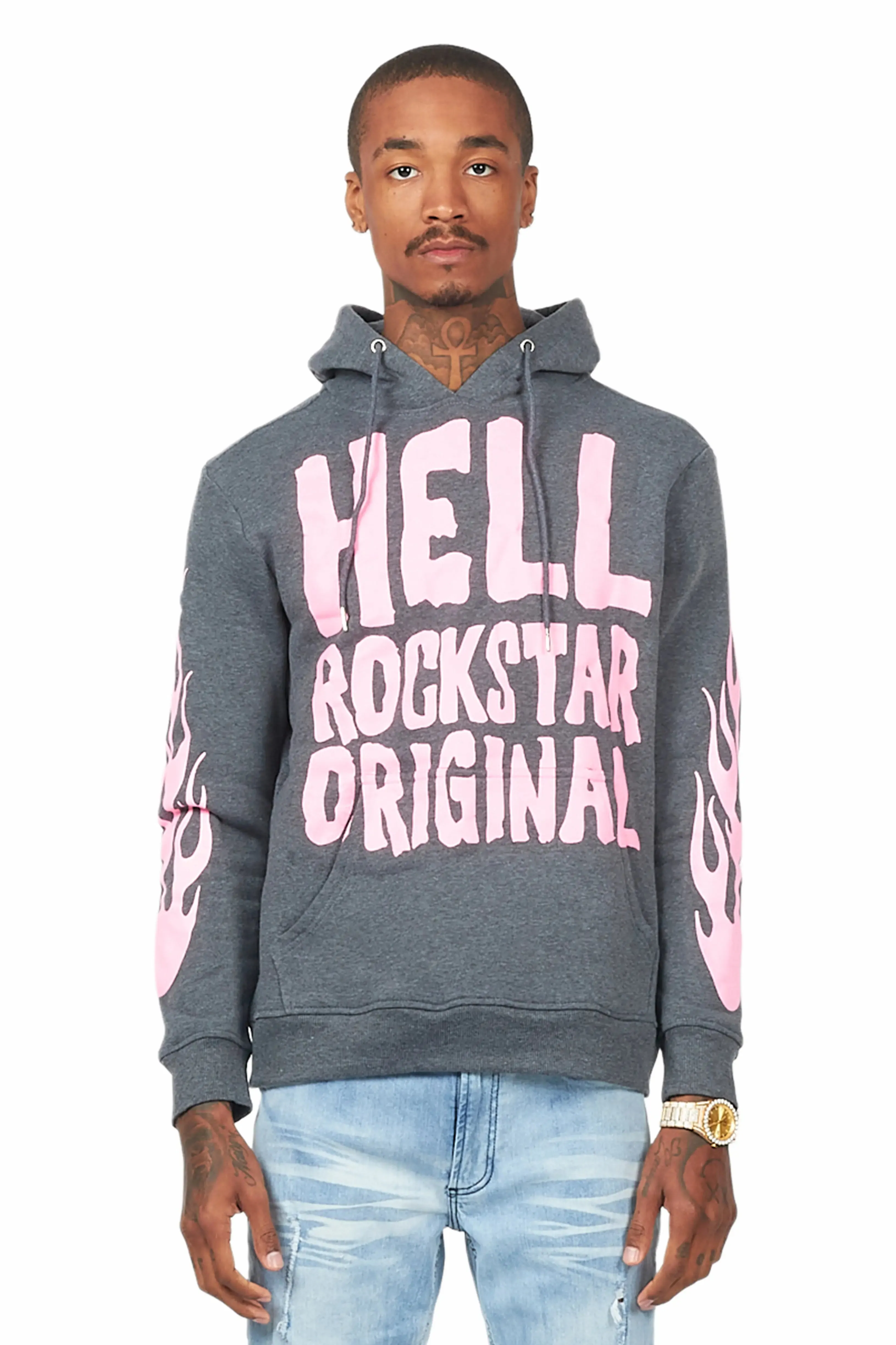 Theon Charcoal Graphic Hoodie sold by Rockstar Original