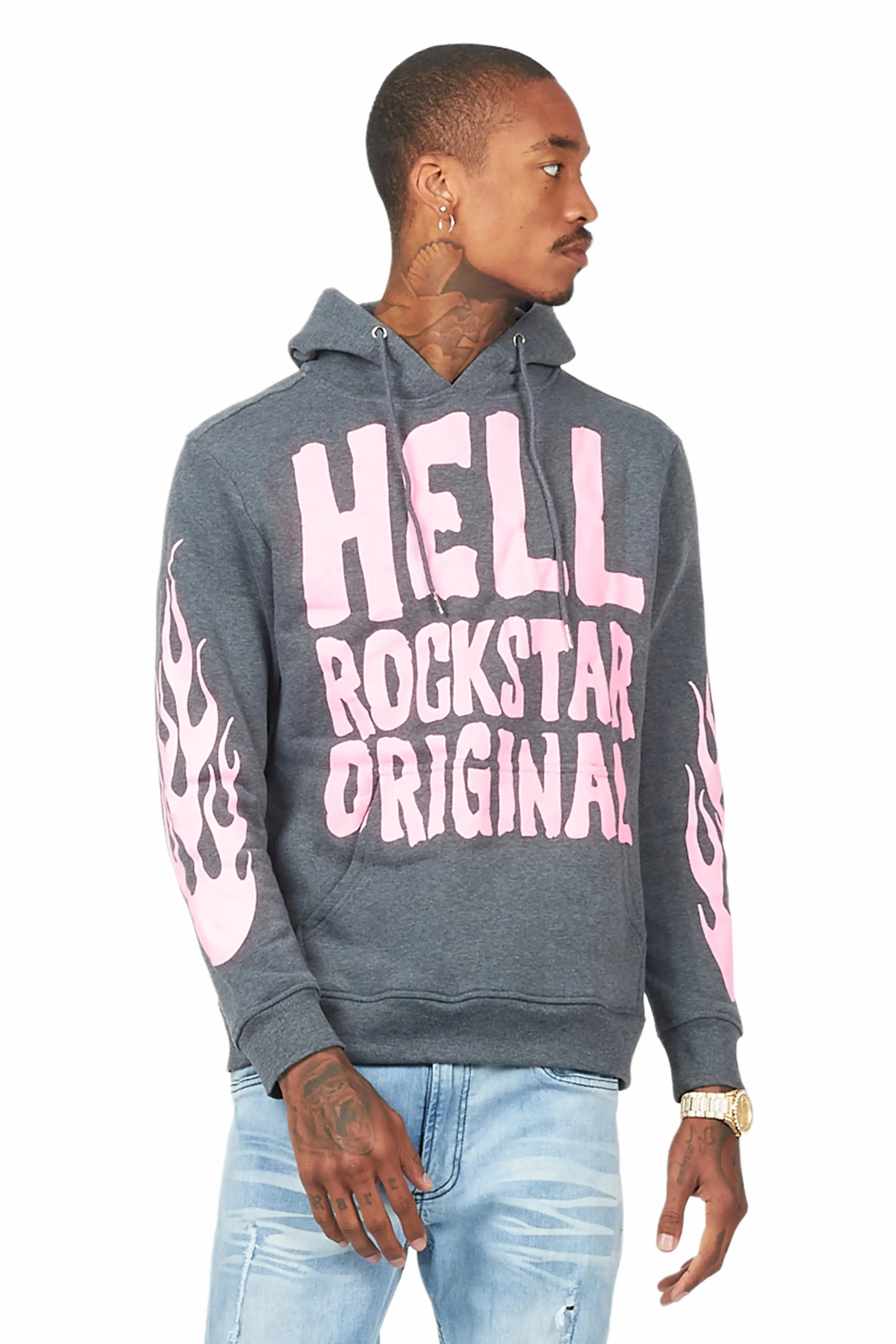 Theon Charcoal Graphic Hoodie sold by Rockstar Original product image thumbnail 2