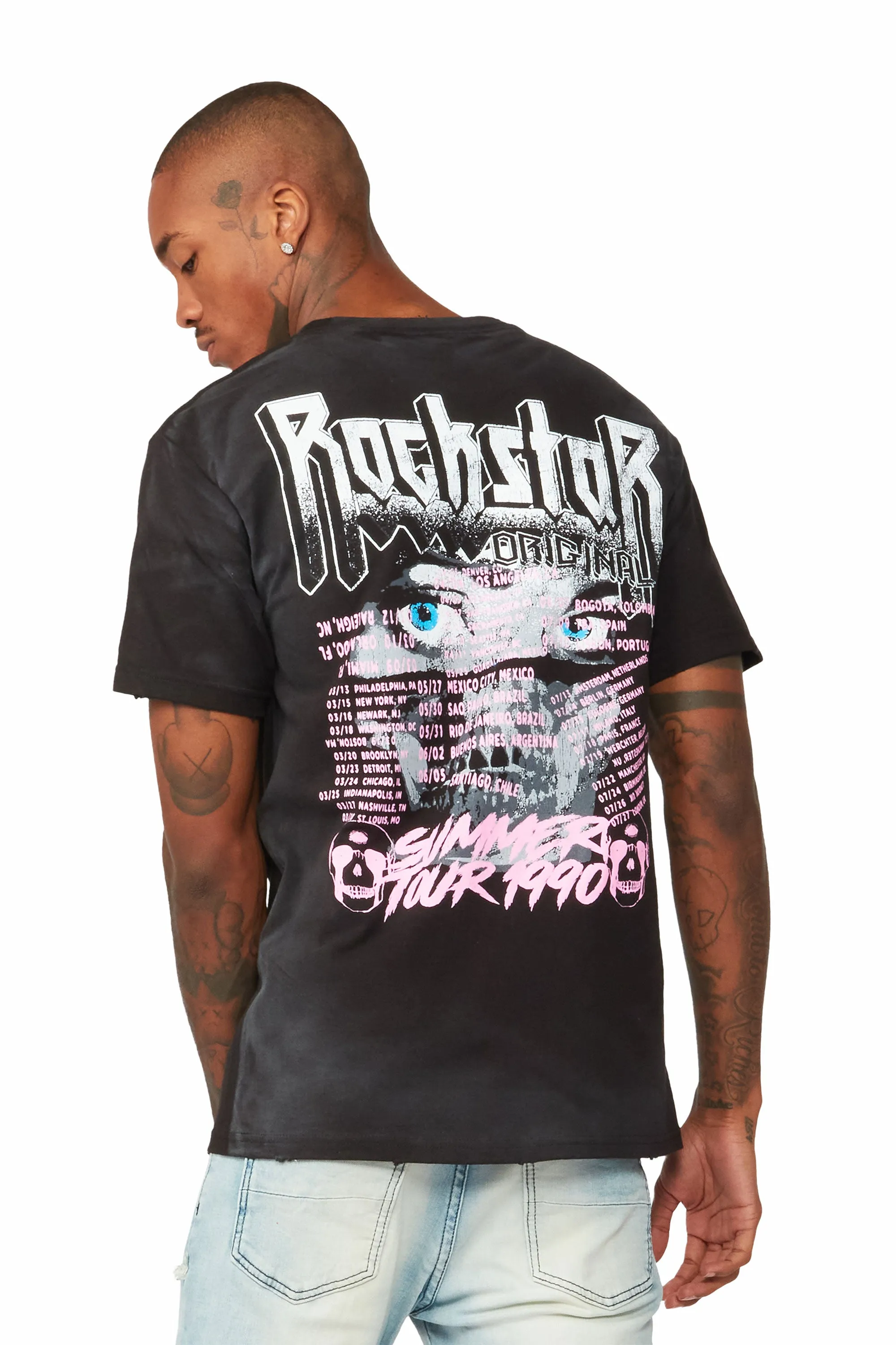 Dastard Black Graphic T-Shirt sold by Rockstar Original