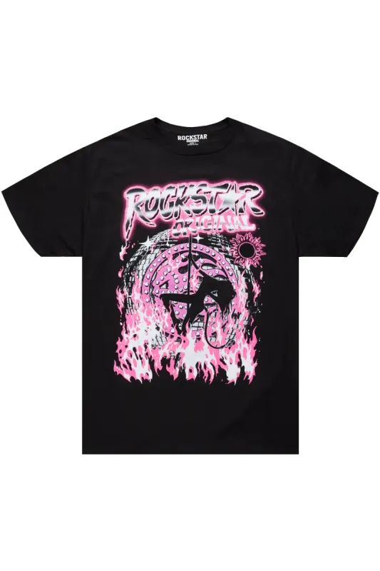 Serenade Black Graphic T-Shirt sold by Rockstar Original