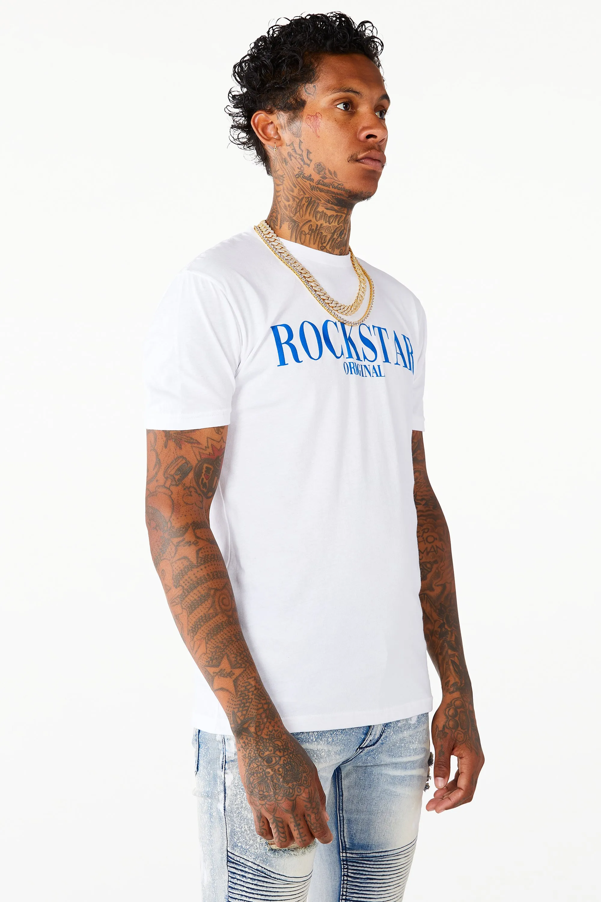 Octavio Printed T-Shirt-White sold by Rockstar Original product image thumbnail 5