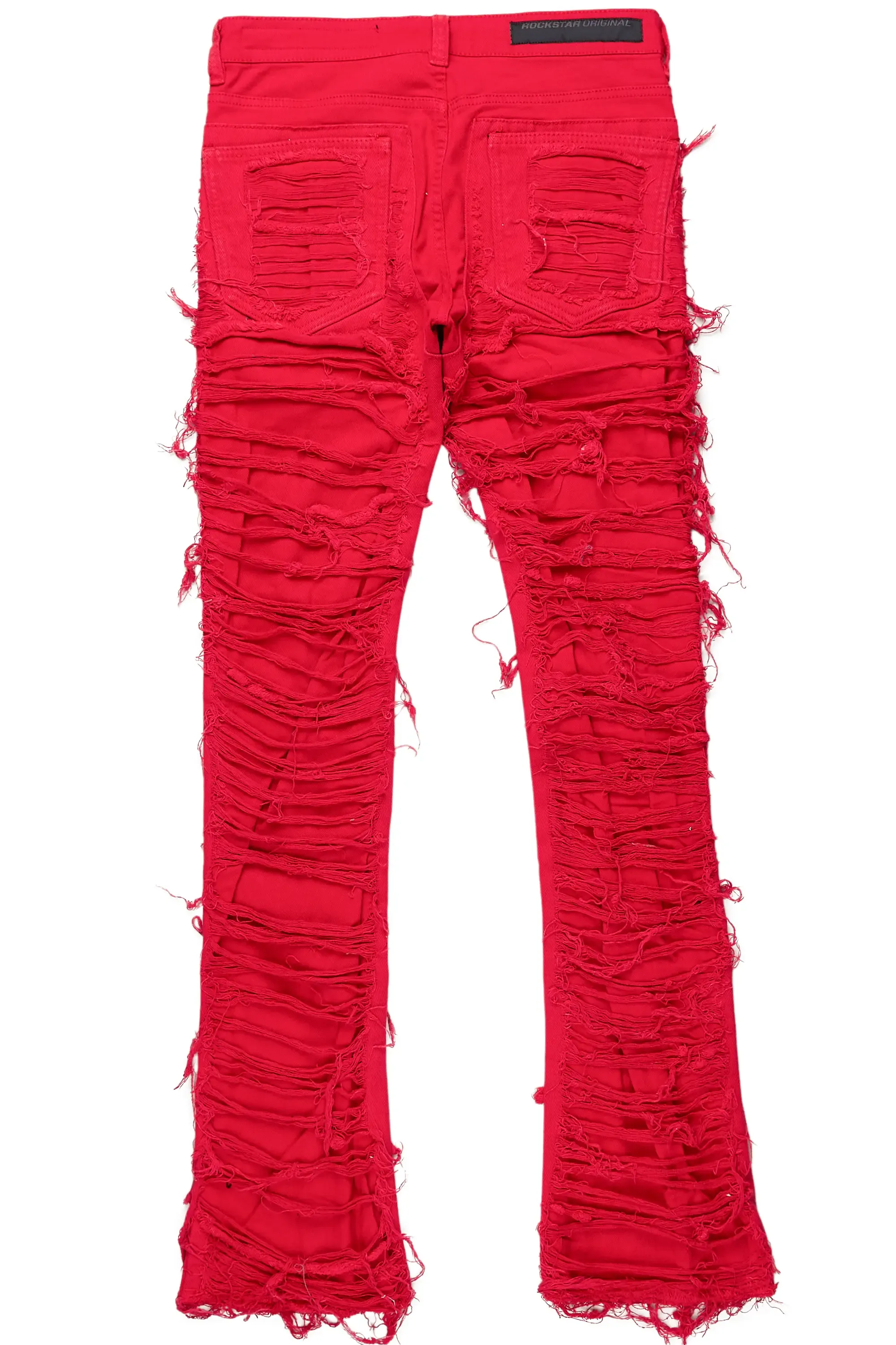 Conrad Red Stacked Flare Jean sold by Rockstar Original product image thumbnail 2