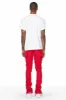 Conrad Red Stacked Flare Jean sold by Rockstar Original