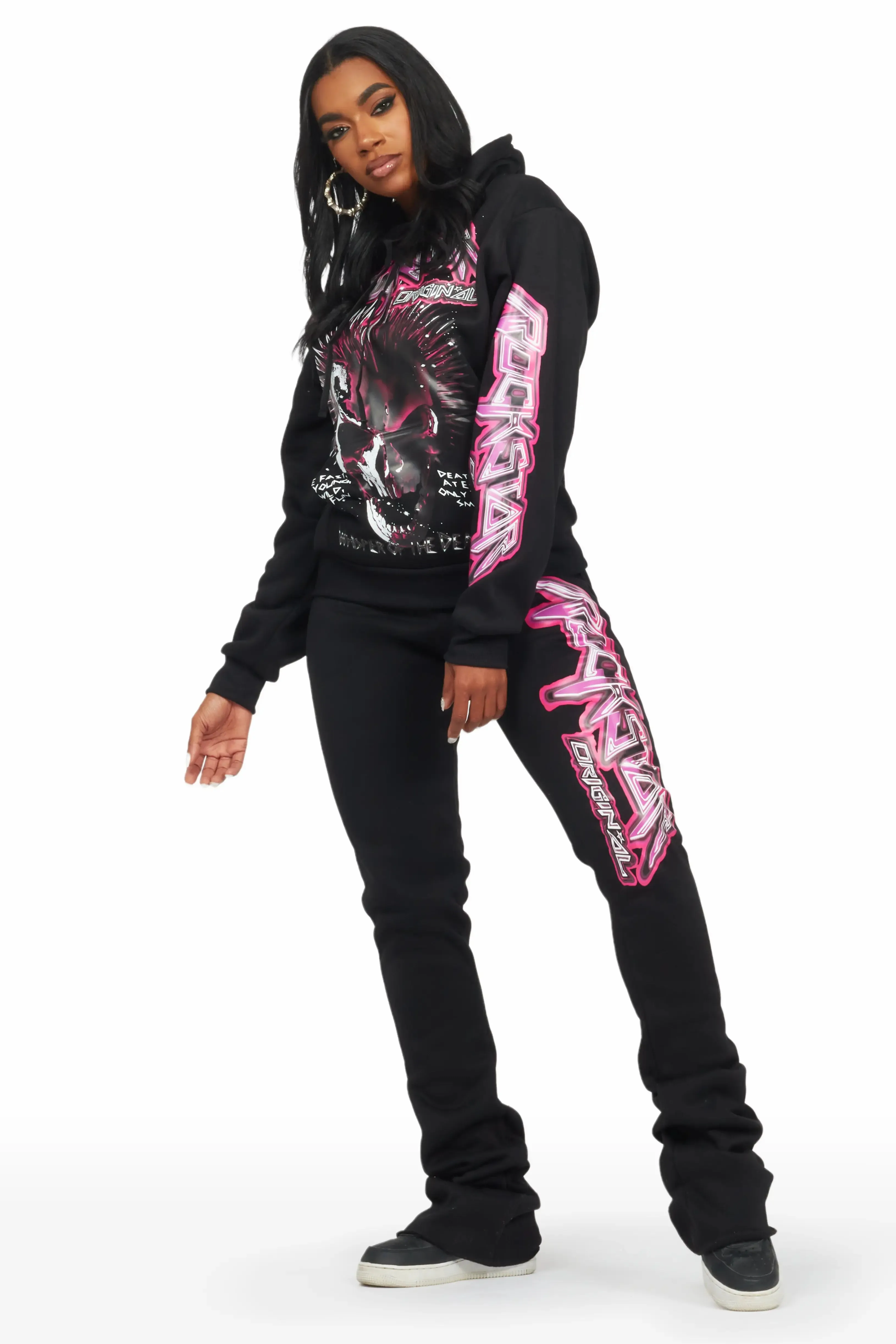 Neyeli Black Super Stacked Trackset sold by Rockstar Original product image thumbnail 4