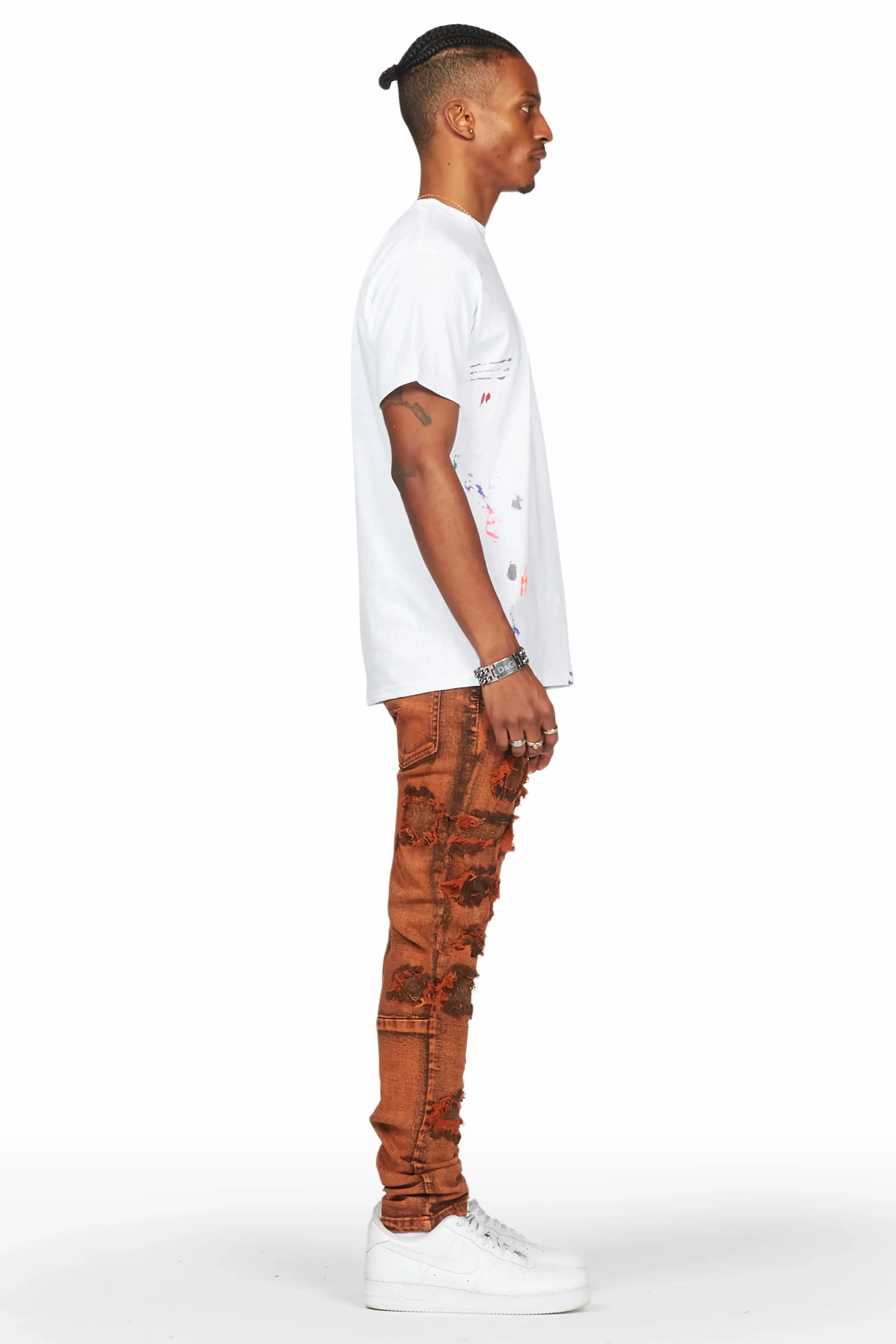 Dalit Orange Under Patch Skinny Fit Jean sold by Rockstar Original product image thumbnail 5